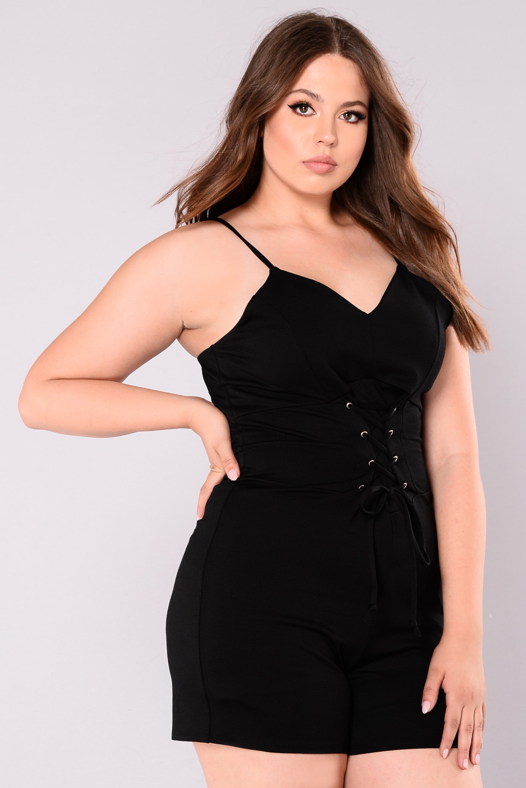 Skating On Thin Ice Romper - Black