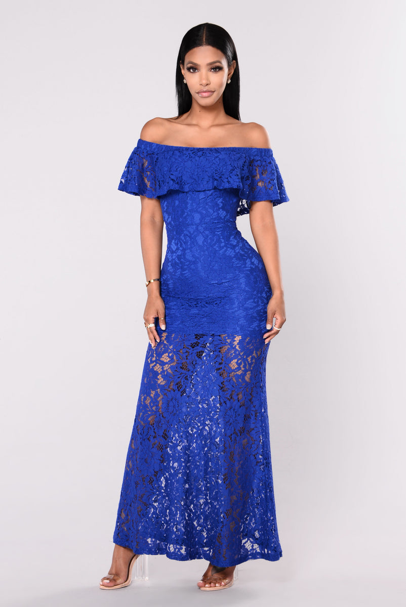 Ariell Lace Dress - Royal | Fashion Nova, Dresses | Fashion Nova