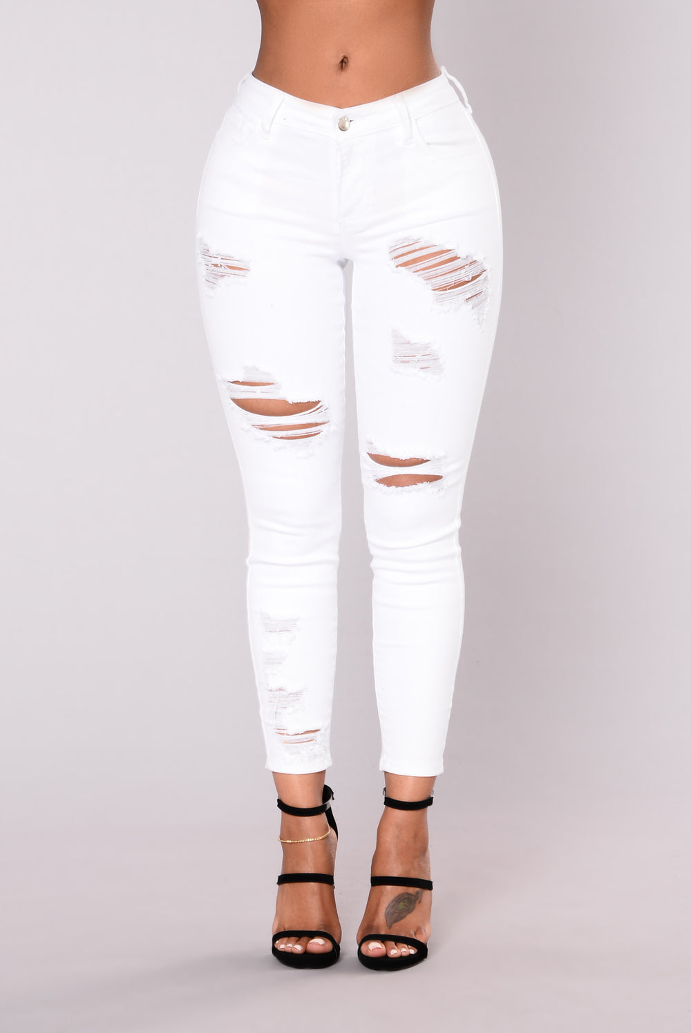 Seek And Distress Jeans - White