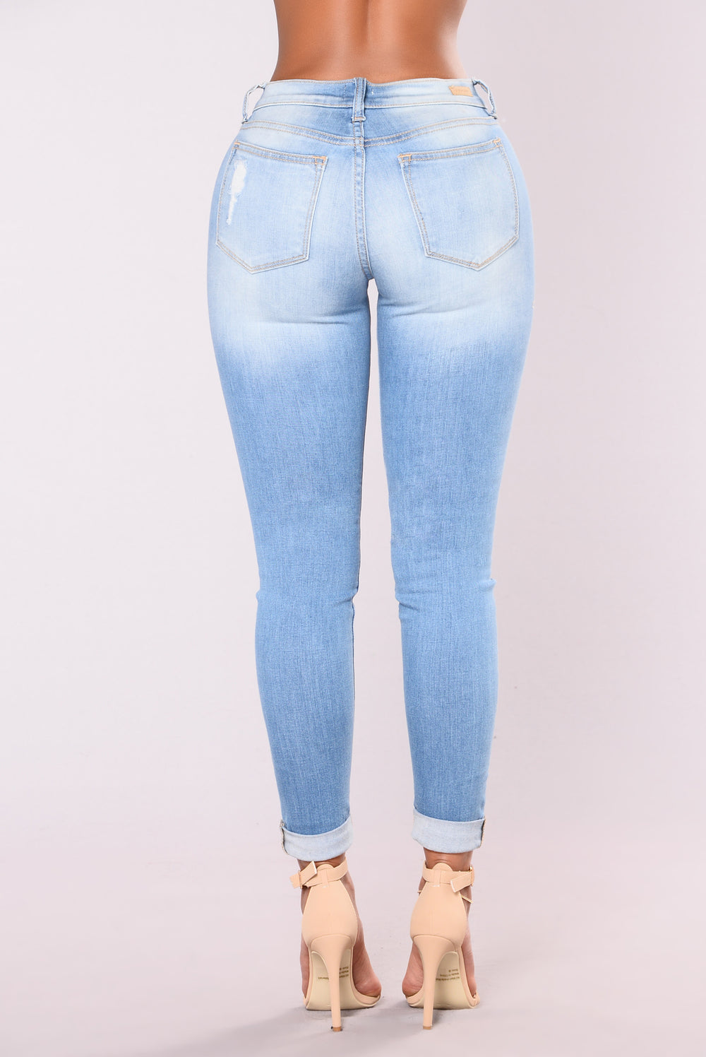 High waisted stretch jeans womens