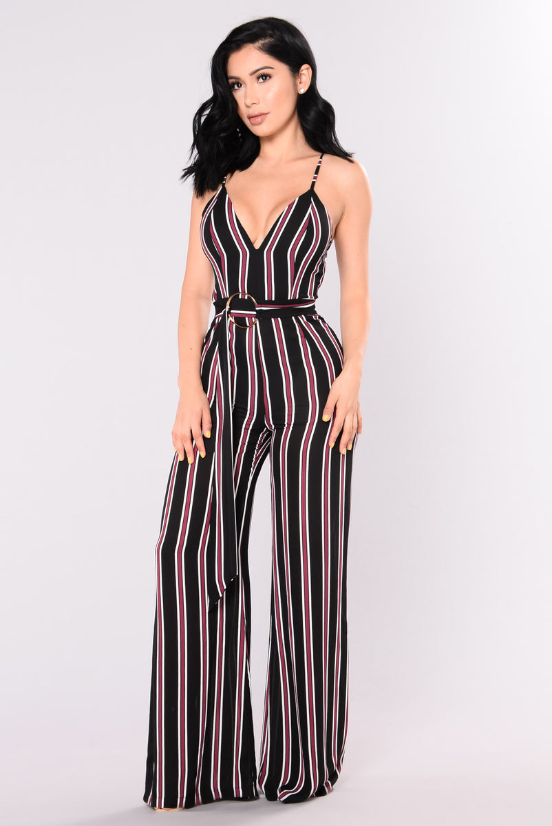 Porter Jumpsuit - Black/Wine | Fashion Nova, Jumpsuits | Fashion Nova