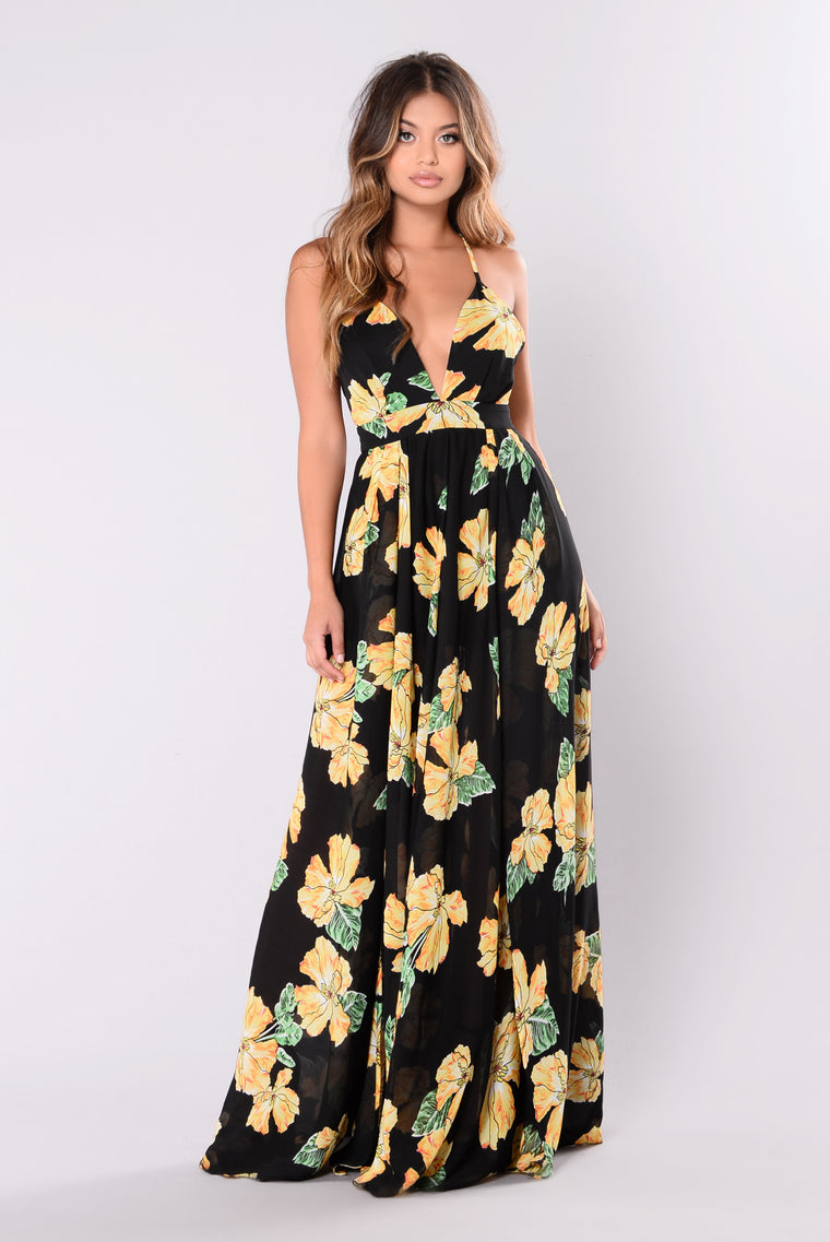 fashion nova floral maxi dress