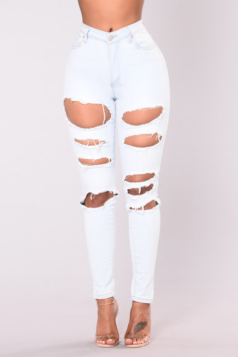 Almost Loved You Jeans - Light Blue - Jeans - Fashion Nova