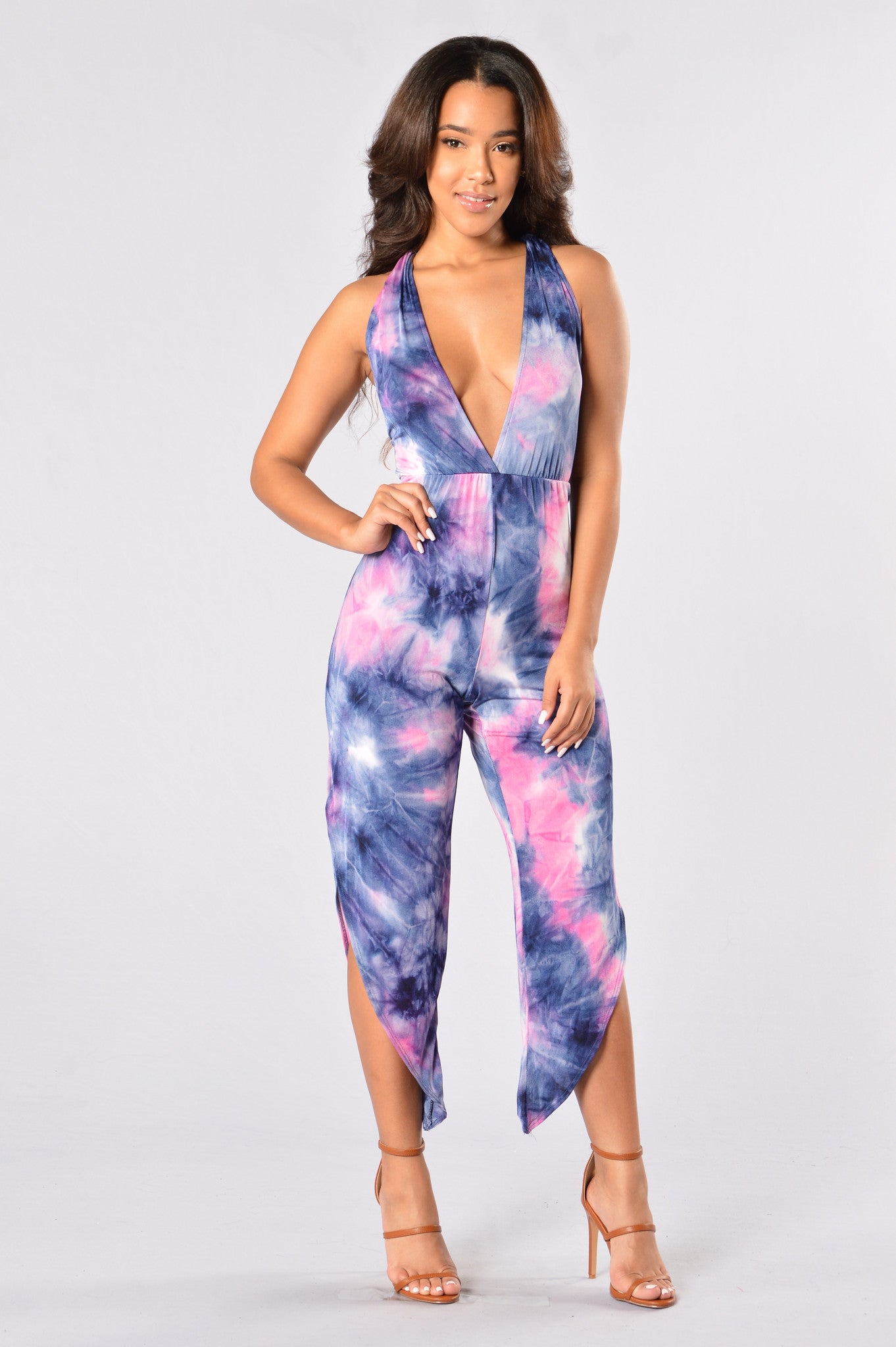 Vibe Out Jumpsuit - Pink