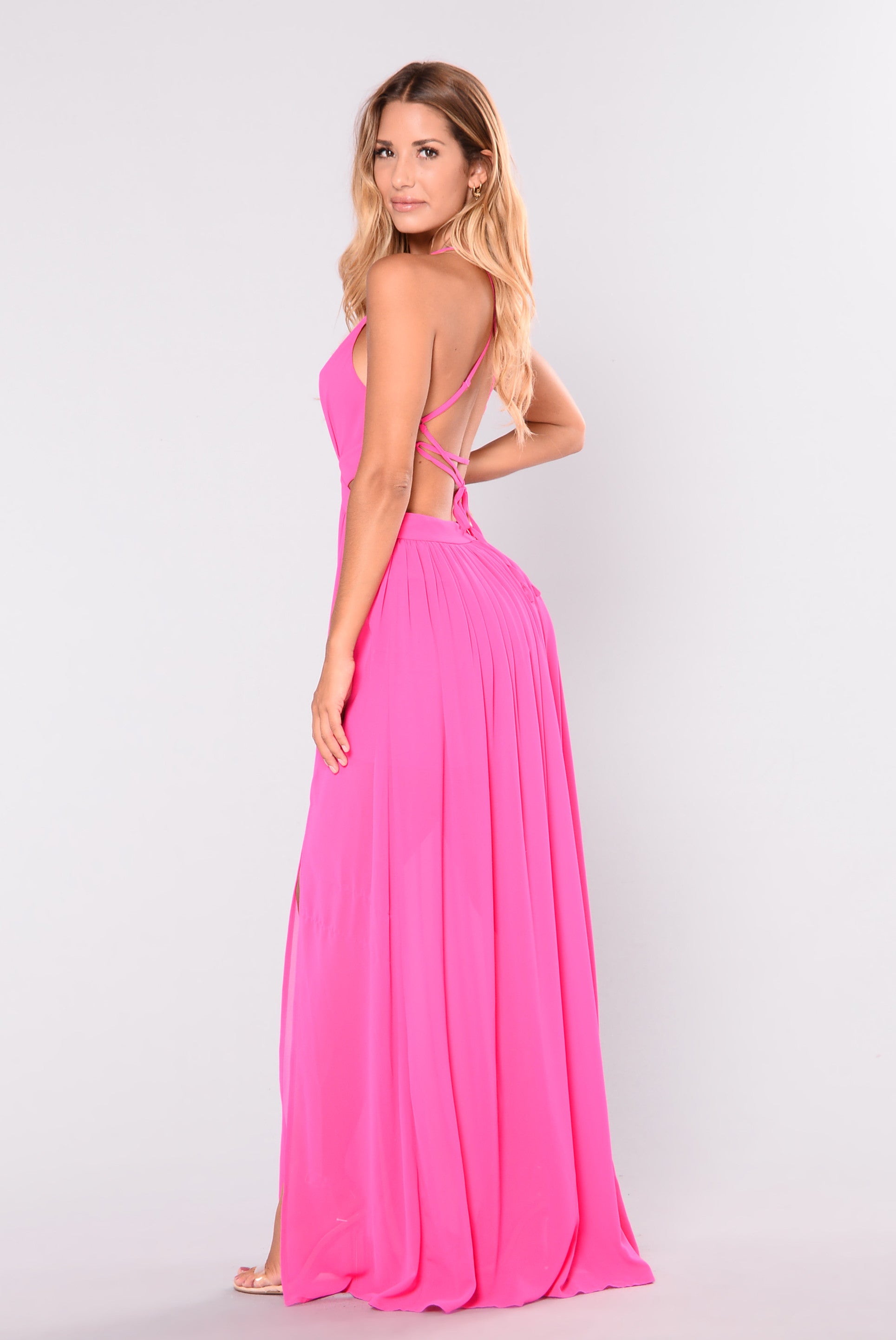 All Summer Long Maxi Dress Hot Pink 0185