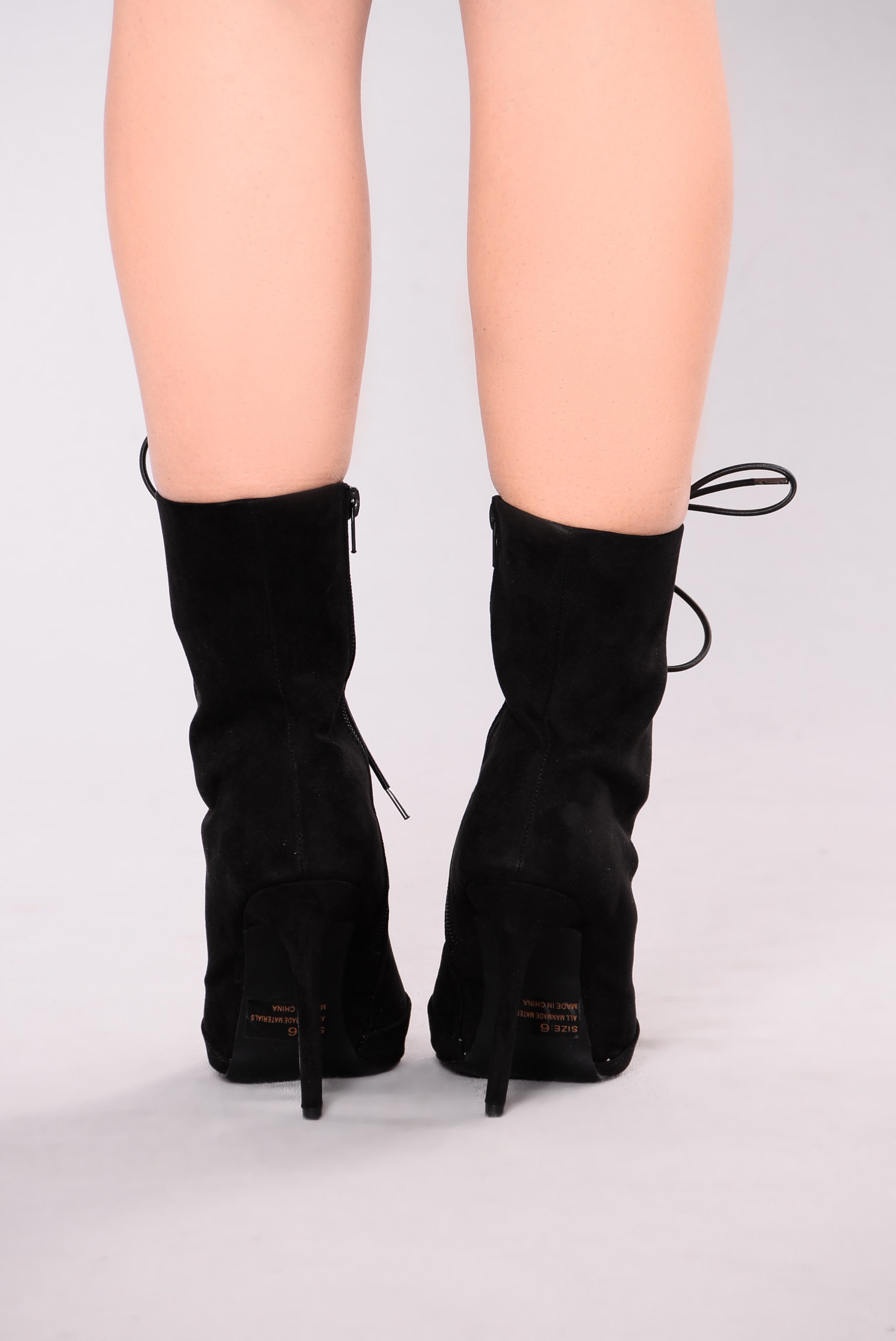 Bambi Suede Bootie - Black