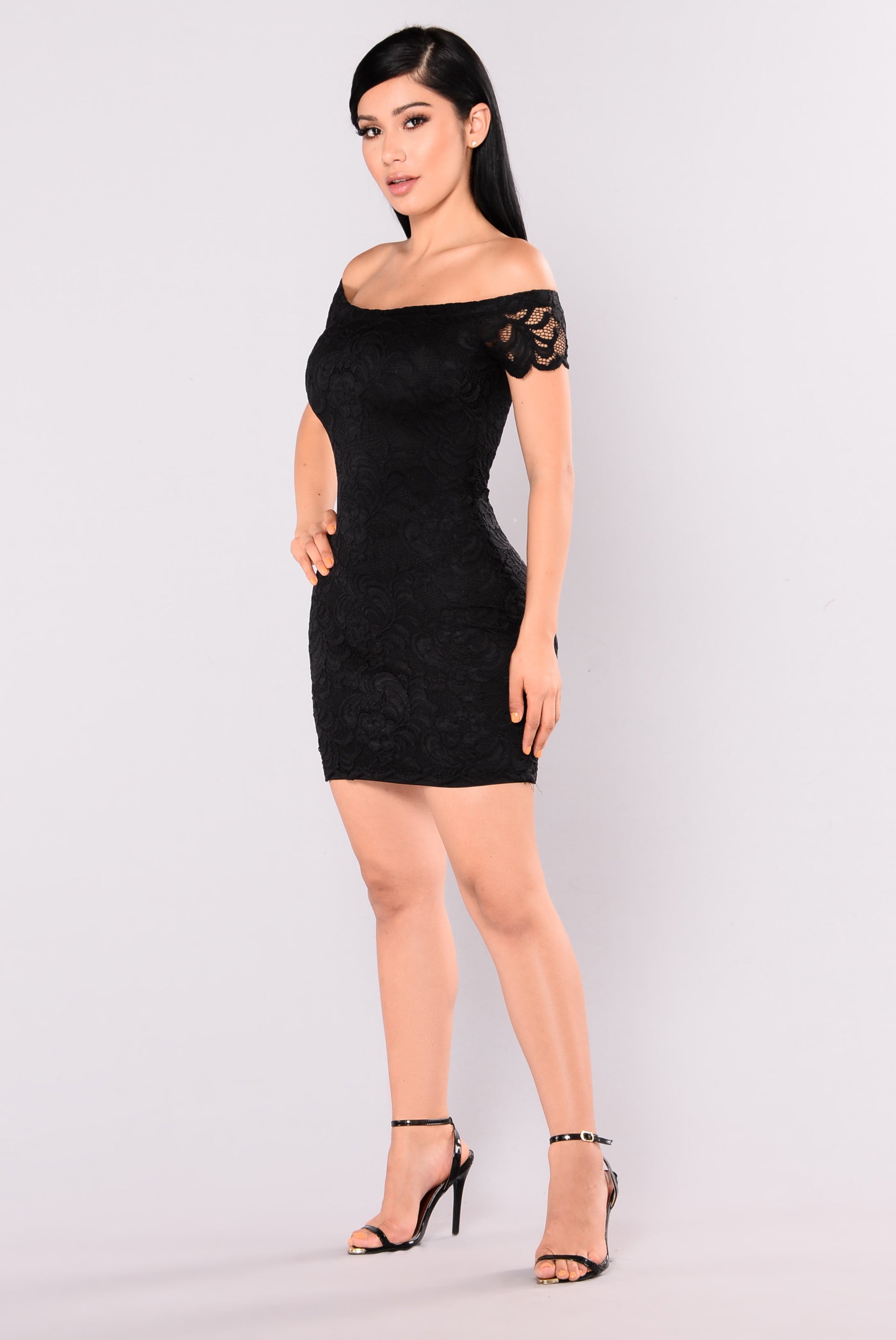 Friendzone Lace Dress - Black