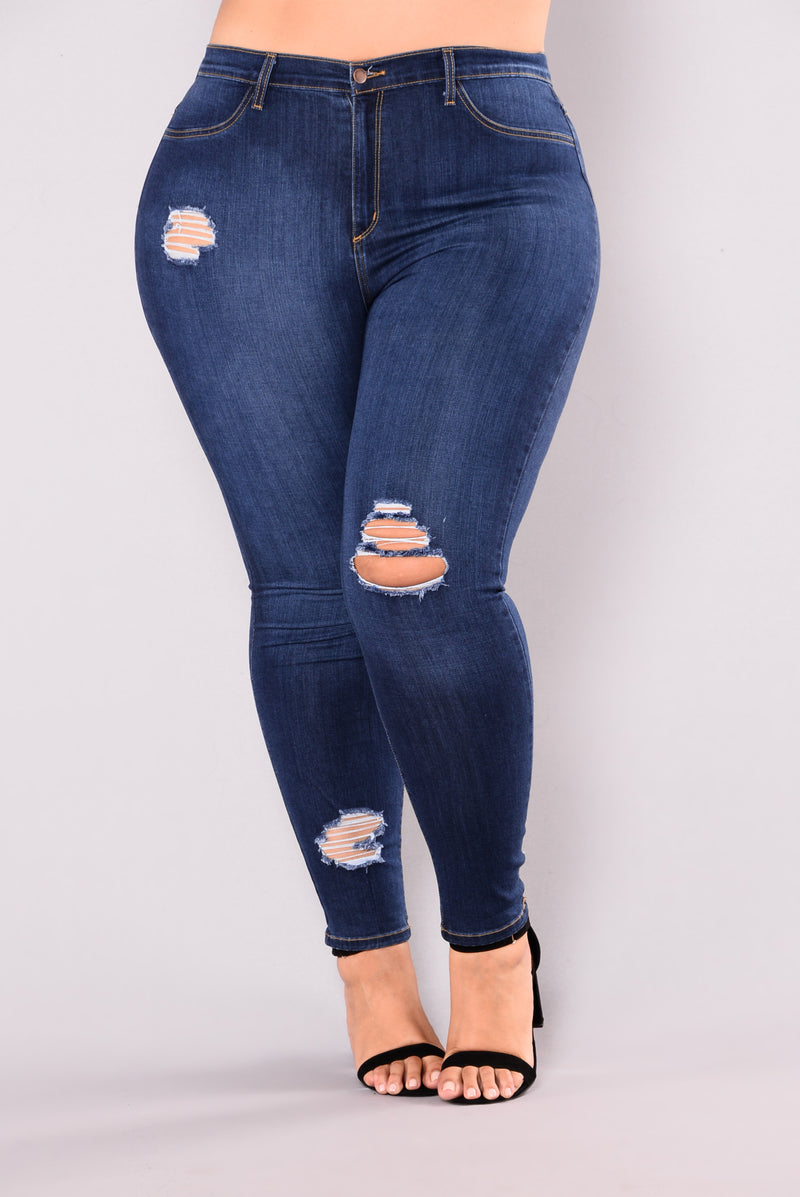 Plus High Waist Jeans