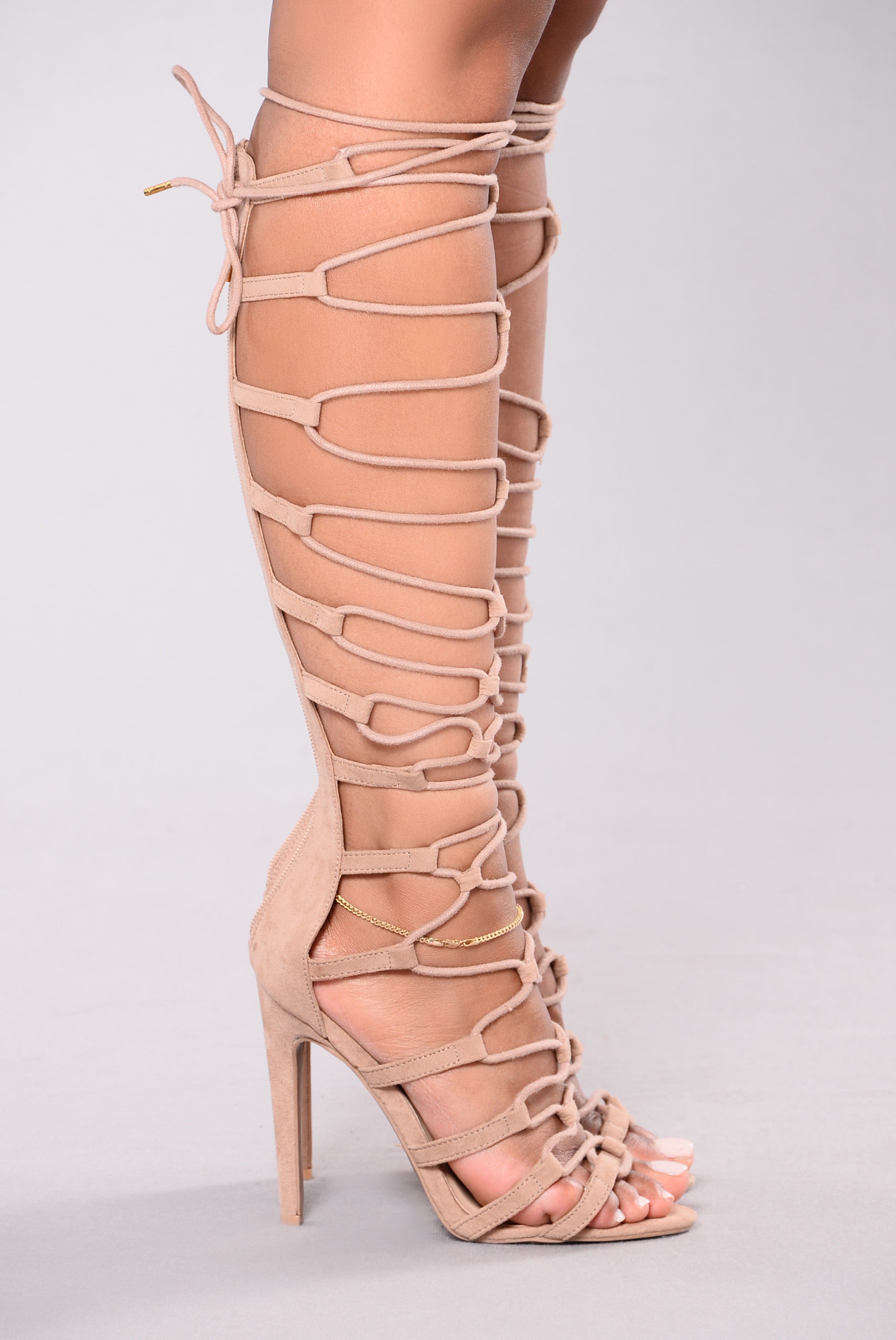 Candace Cage Heel - Taupe