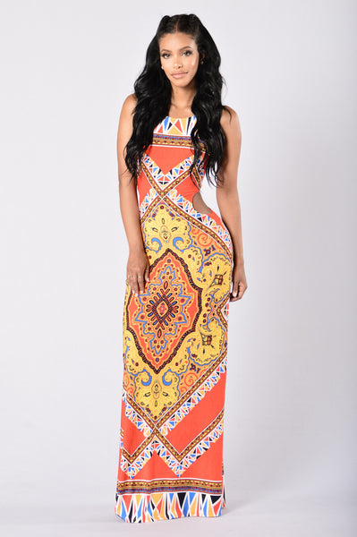 Under the Tuscan Sun Dress - Orange