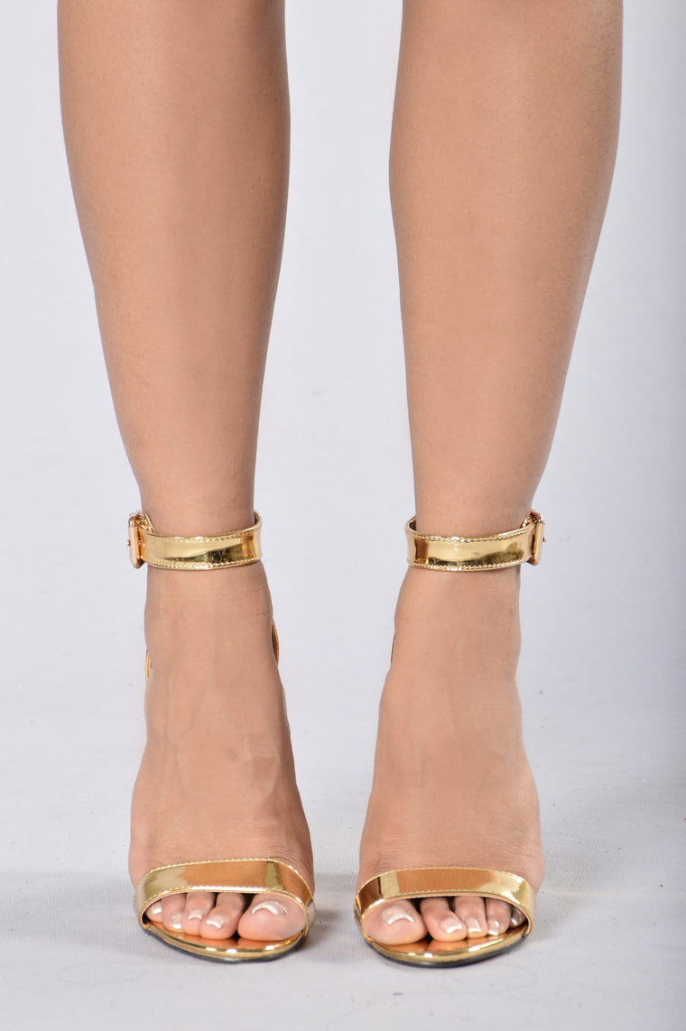 fashion nova gold heels