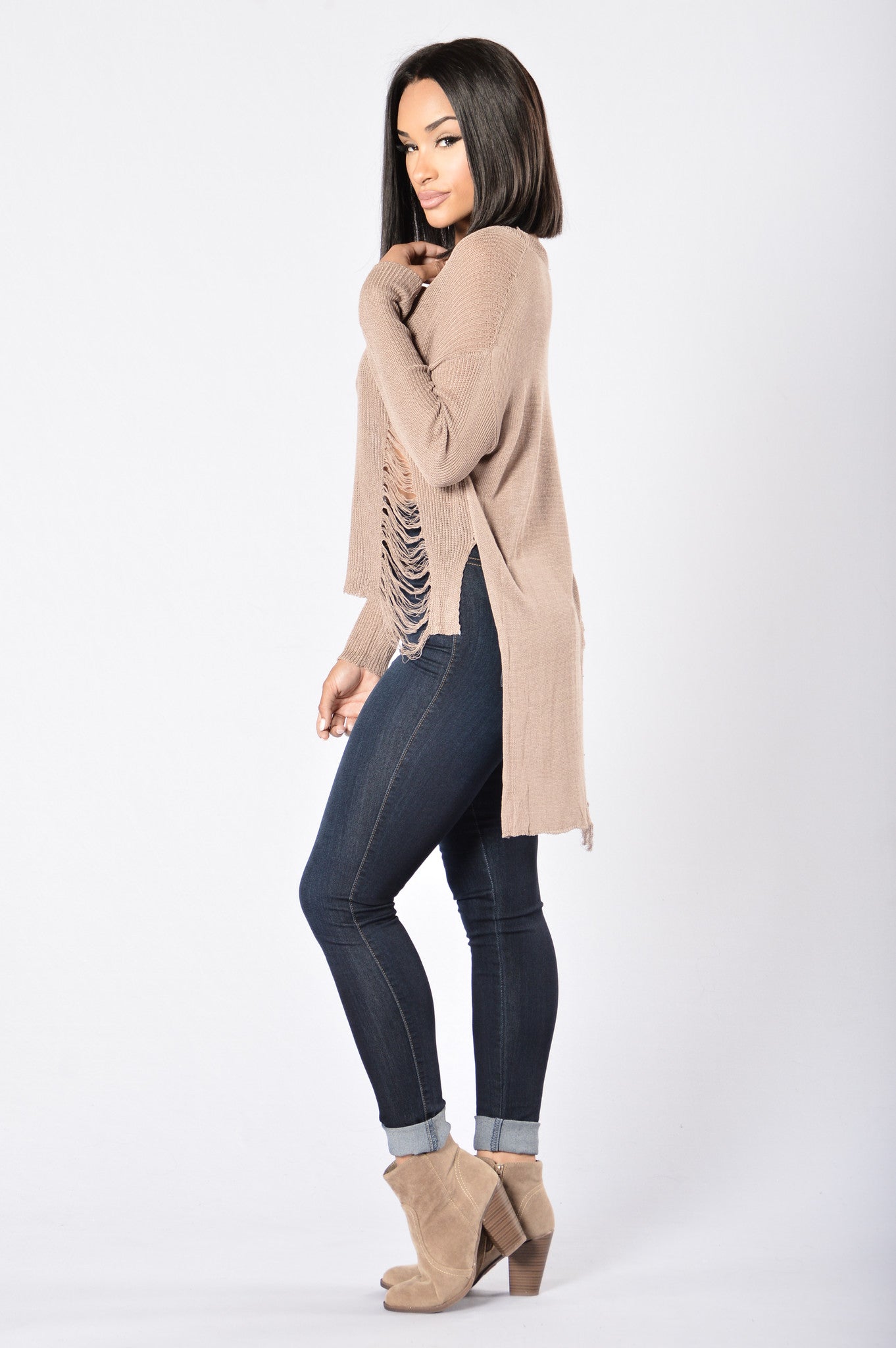 Tangled Sweater - Taupe