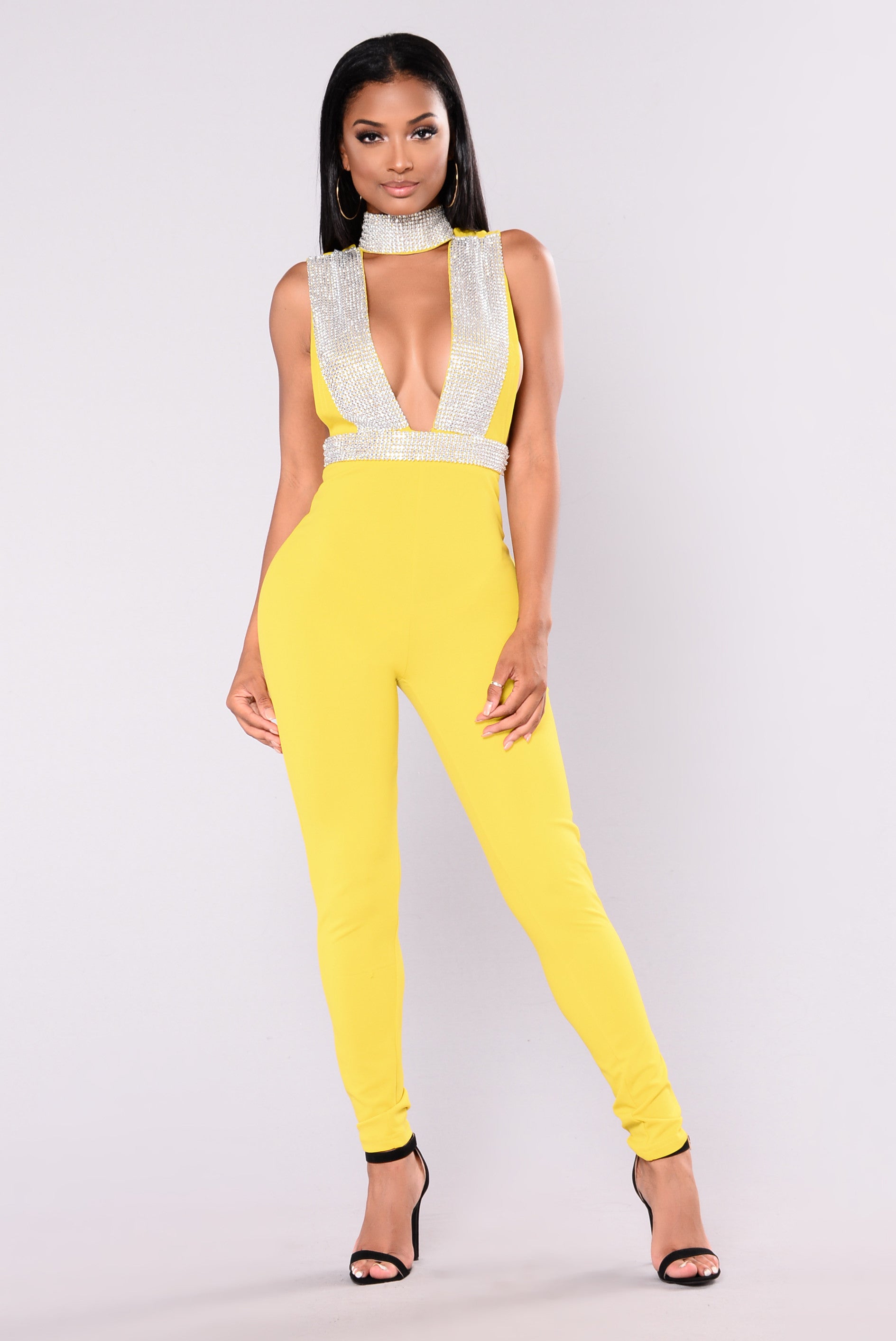 fashion nova rhinestone jumpsuit