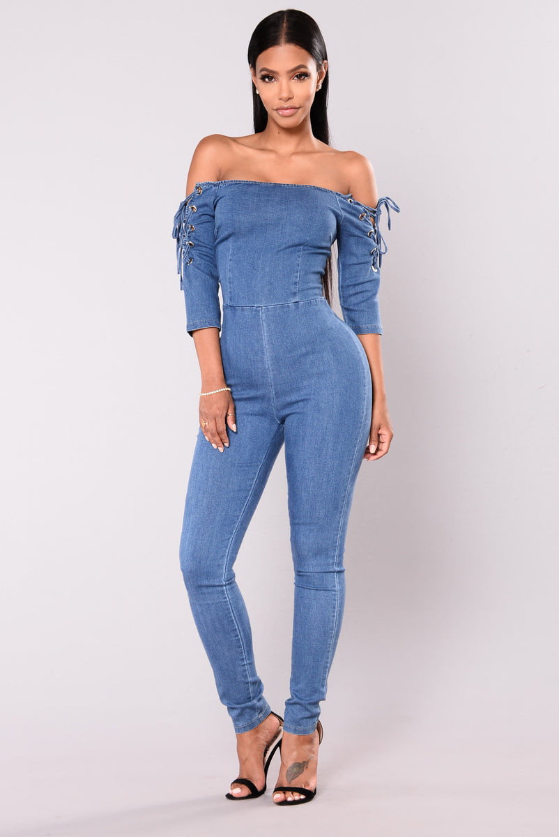 Don't Matter Denim Jumpsuit - Medium, Jumpsuits | Fashion Nova