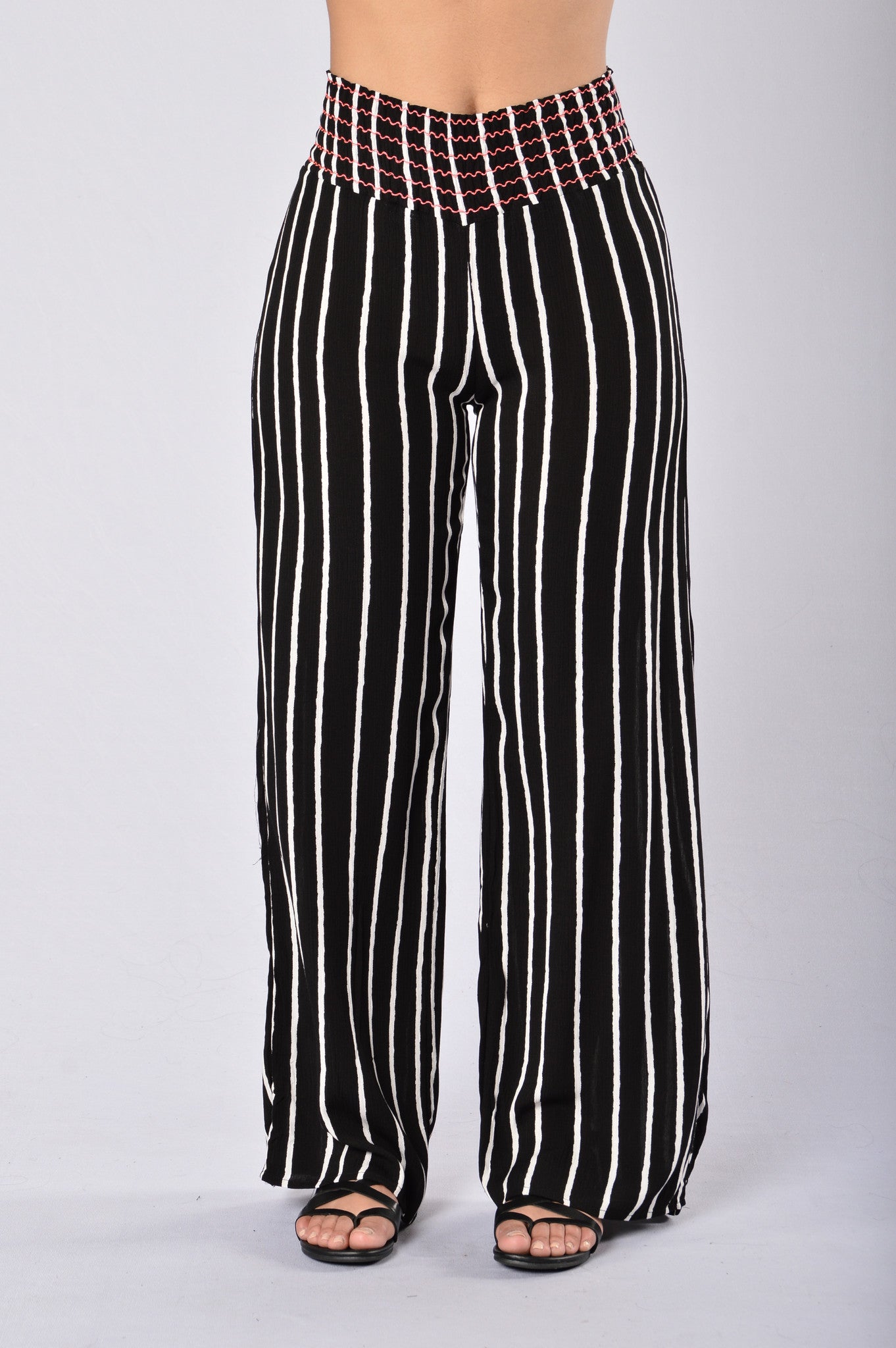 Easy Lazy Day Pants - Black Stripe