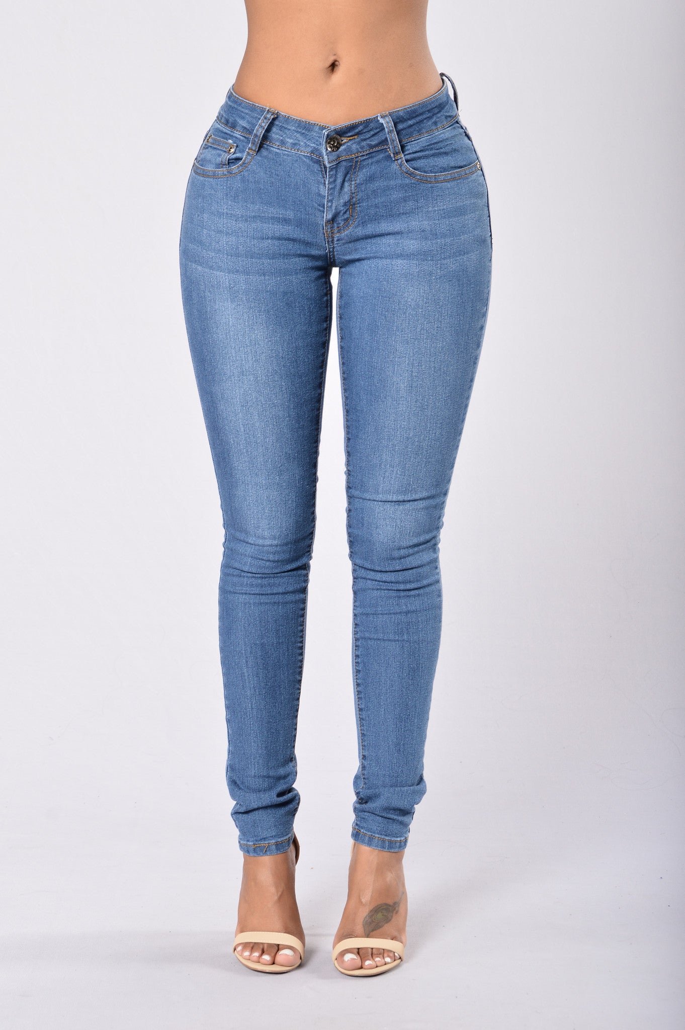 Minimal Effort Jeans - Medium Blue