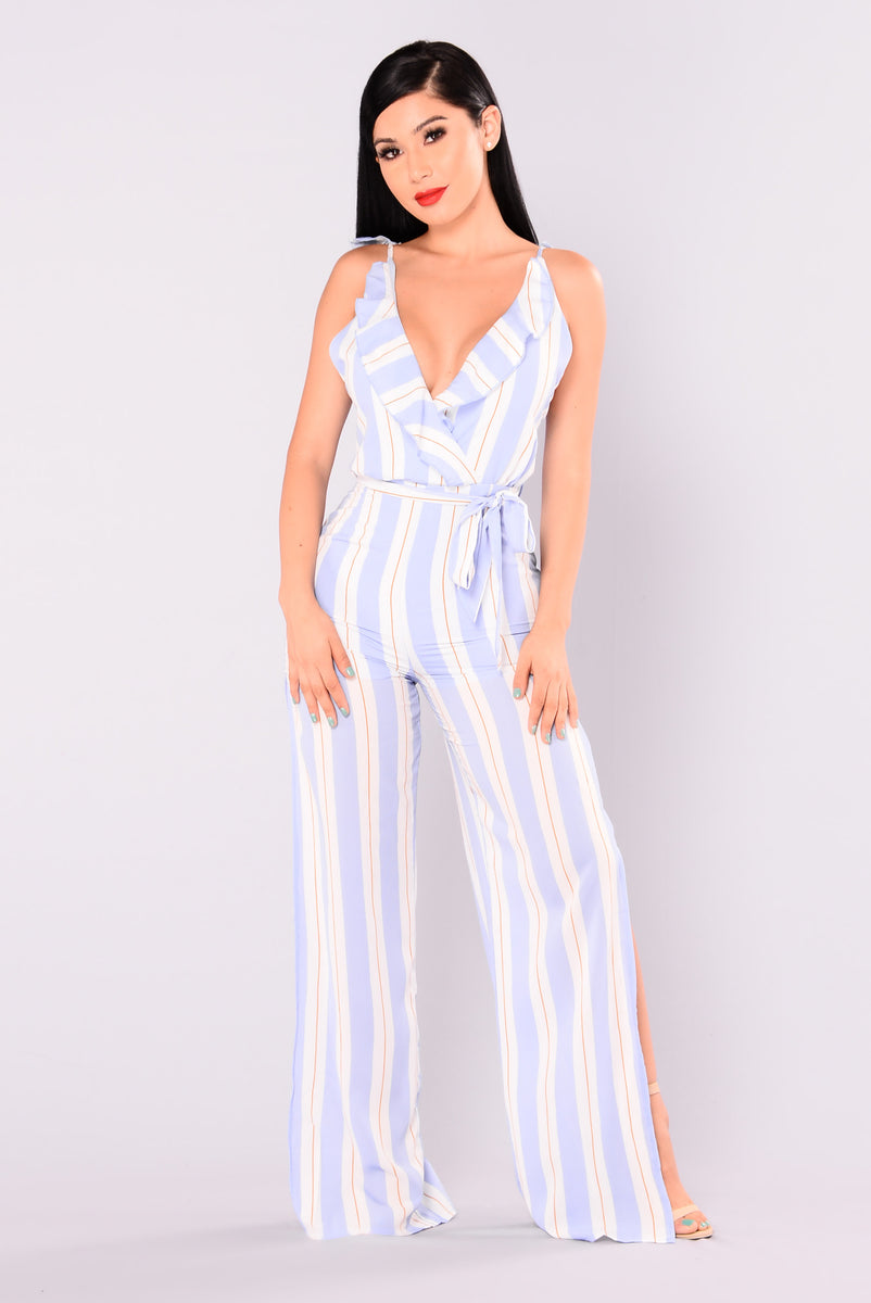 light blue jumpsuit fashion nova