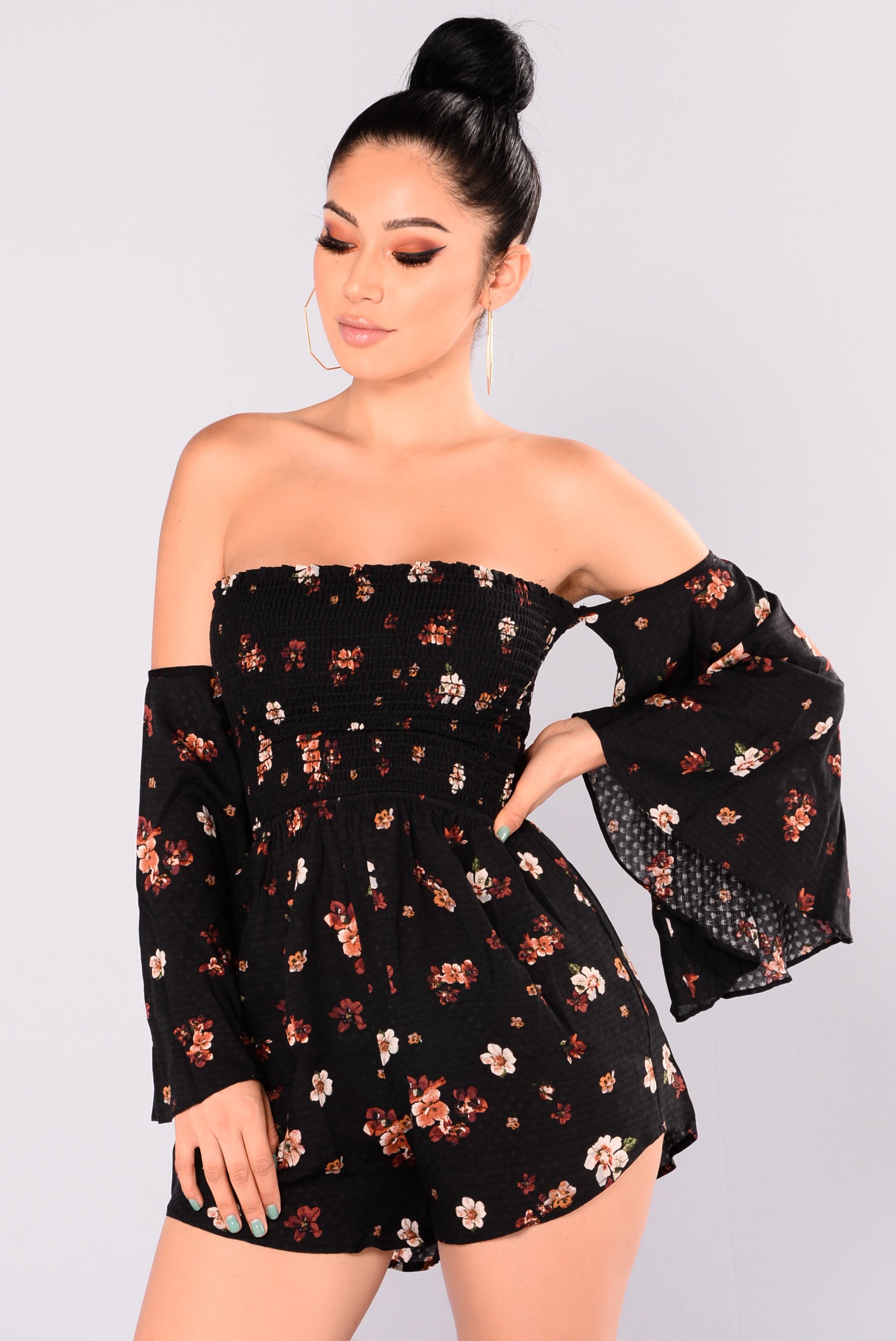 off shoulder rompers