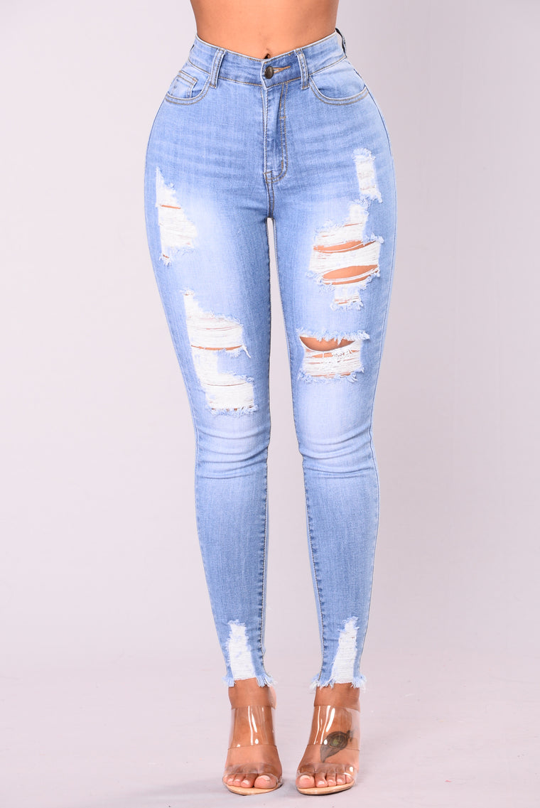 Alyse Distressed Jeans - Medium, Jeans 