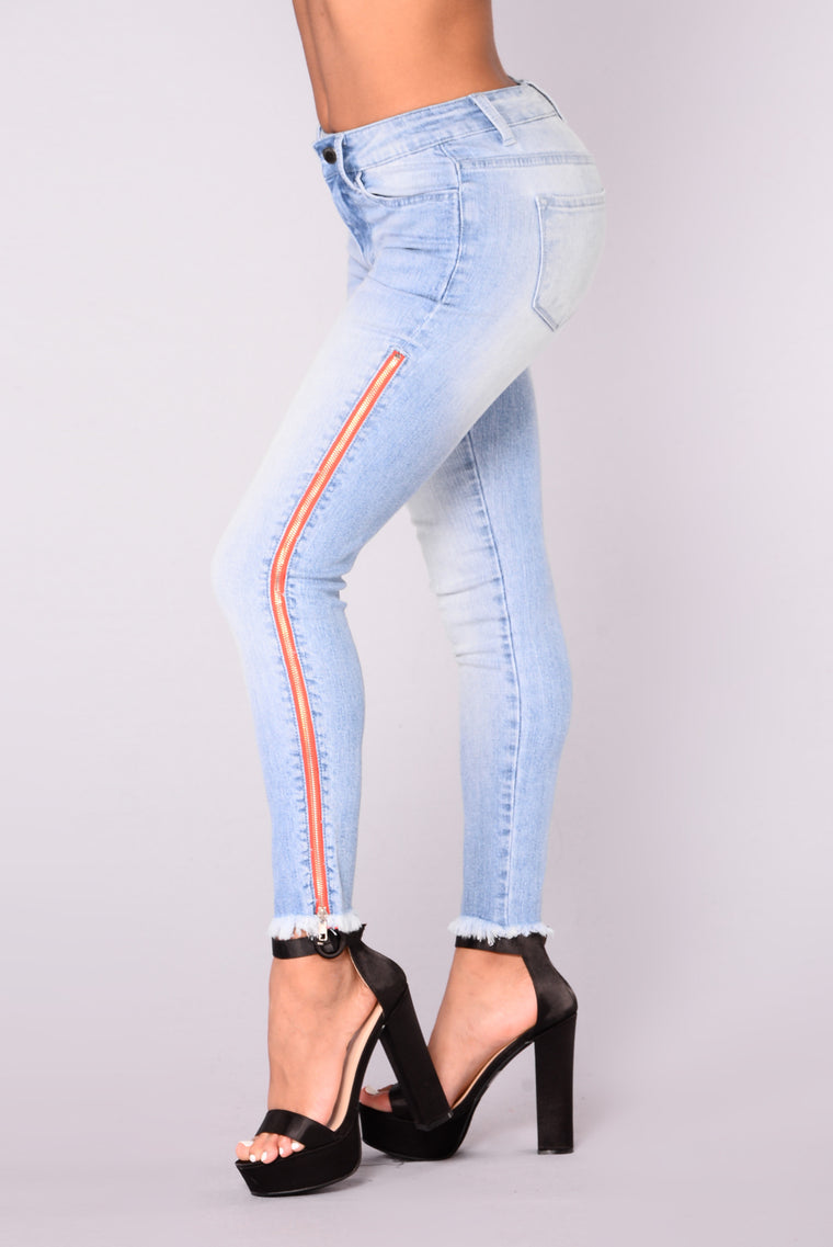 back zipper jeans fashion nova