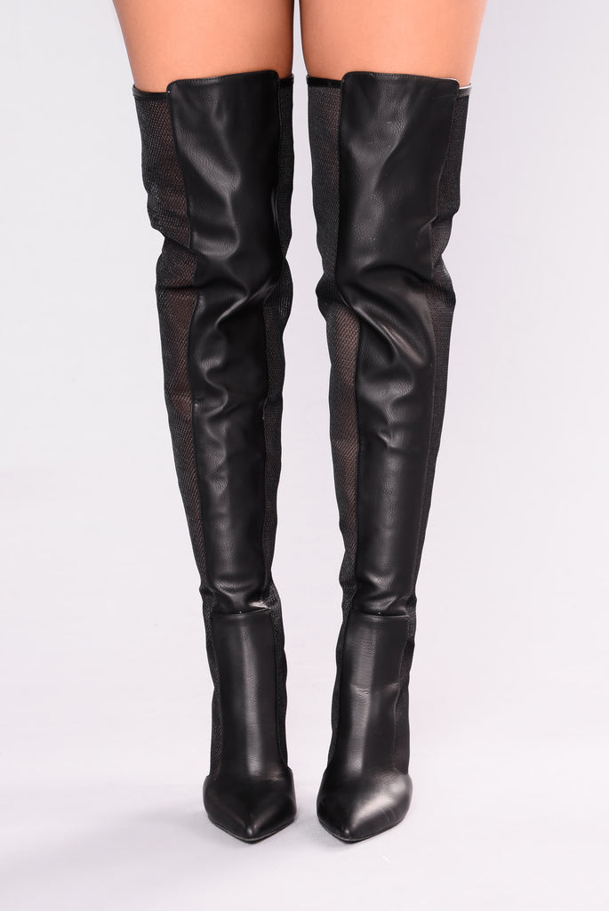 Tifany Over The Knee Boot - Black