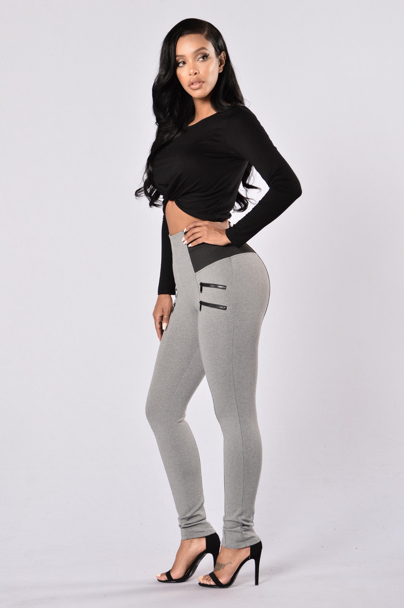 Lounge Around Ponte Pants - Grey