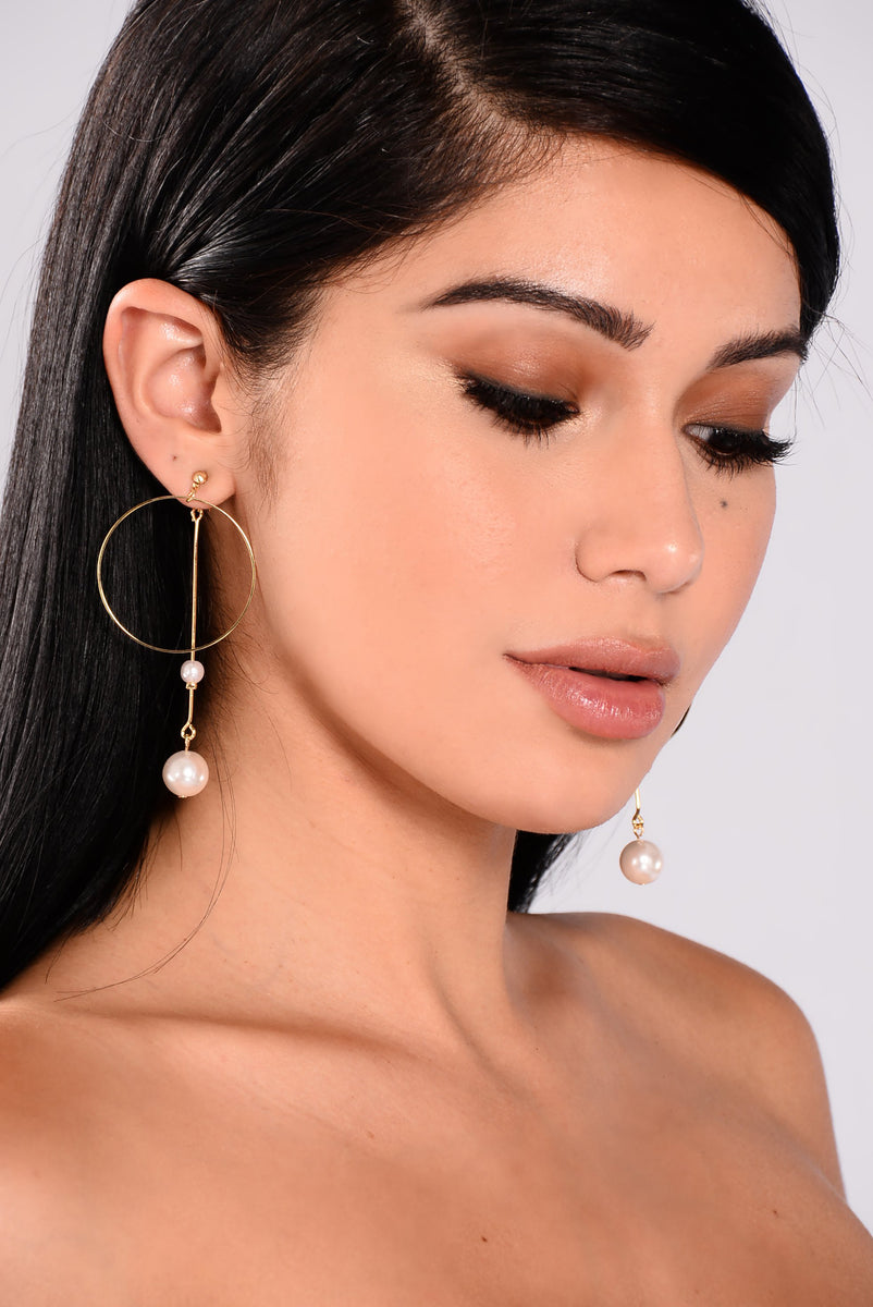 Minimalism Earrings - Gold | Fashion Nova, Jewelry | Fashion Nova