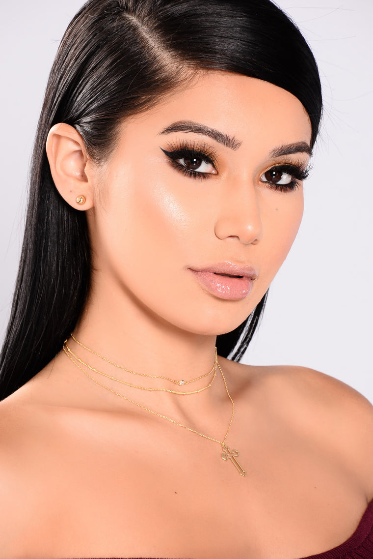 Adelina Layered Necklace - Gold - Jewelry - Fashion Nova