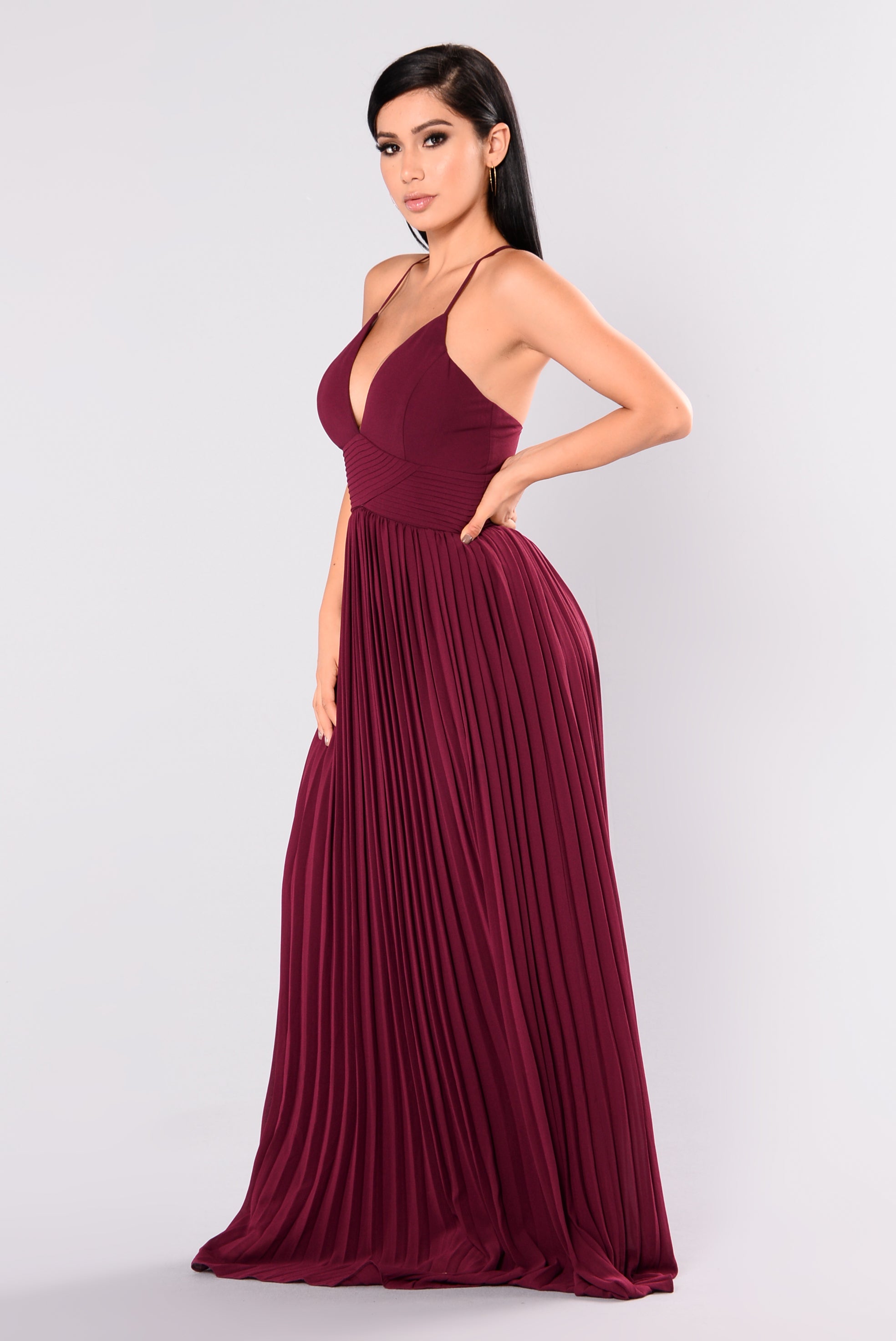 Lure Maxi Dress - Wine