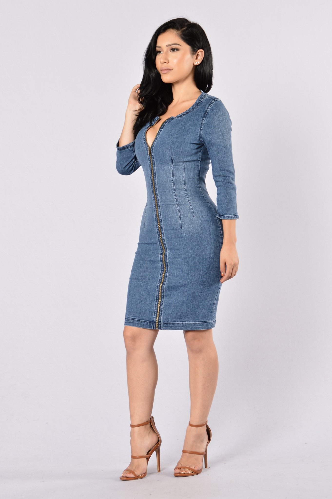 Heritage Denim Dress - Medium Wash