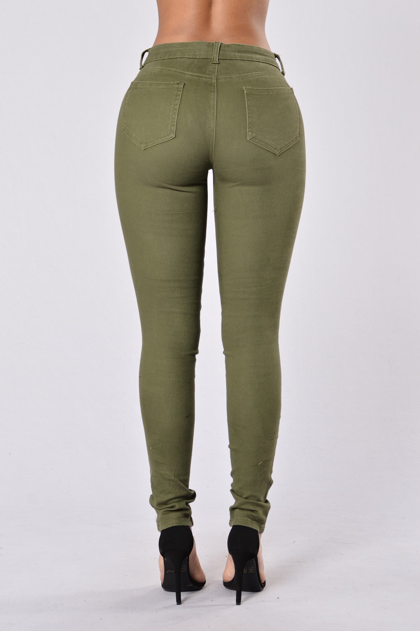 Zip It Up Jeans - Utility Green