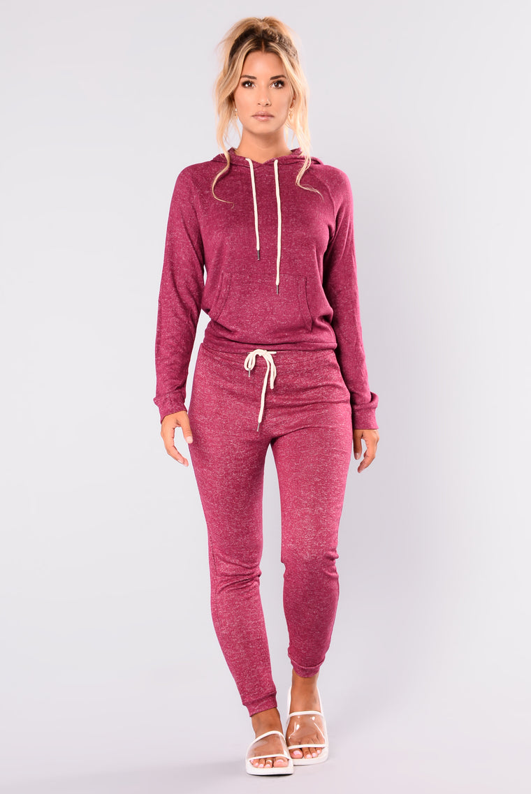 Modern Culture Active Hoodie - Burgundy