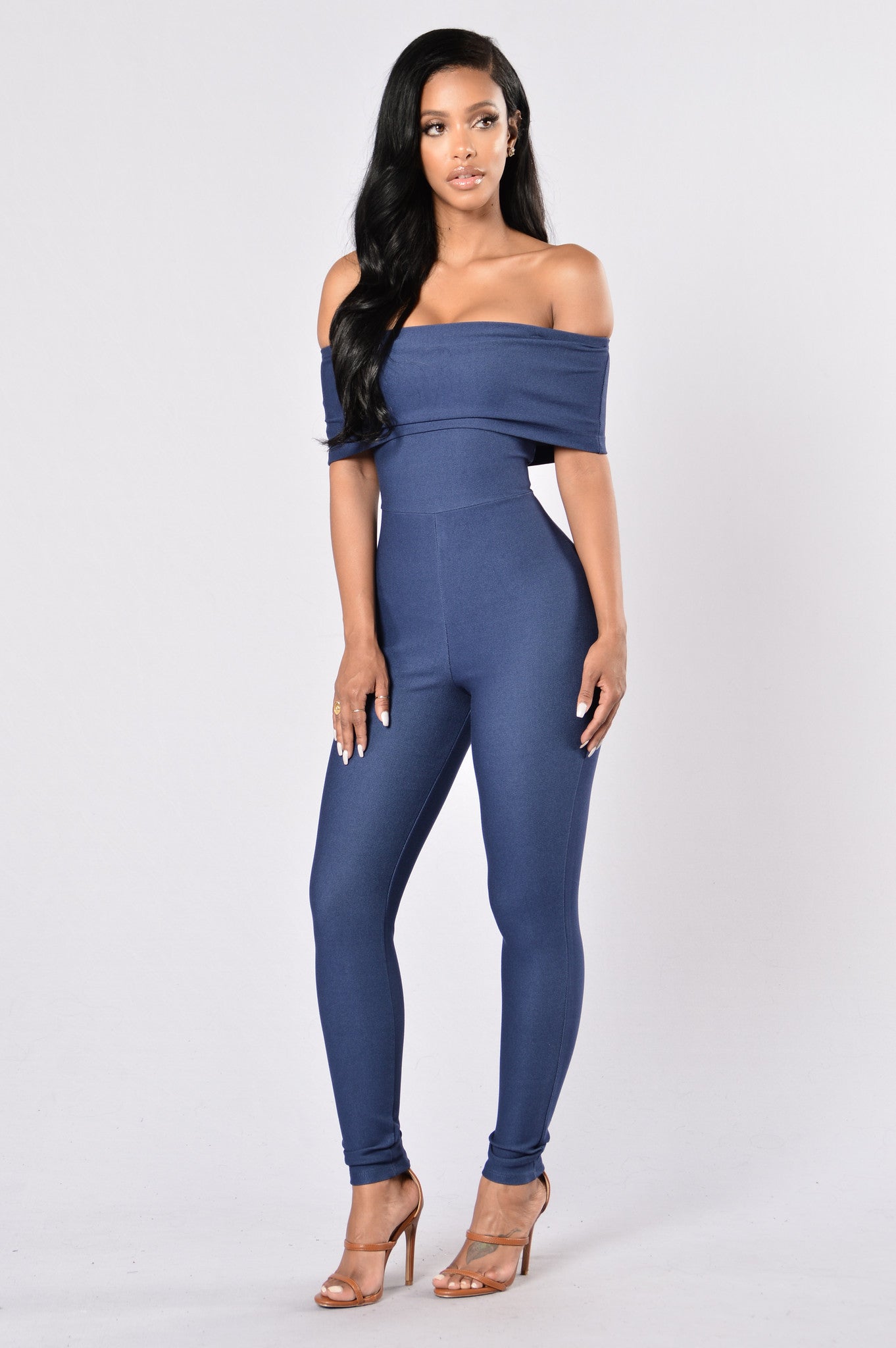 Sandy Jumpsuit - Denim Blue