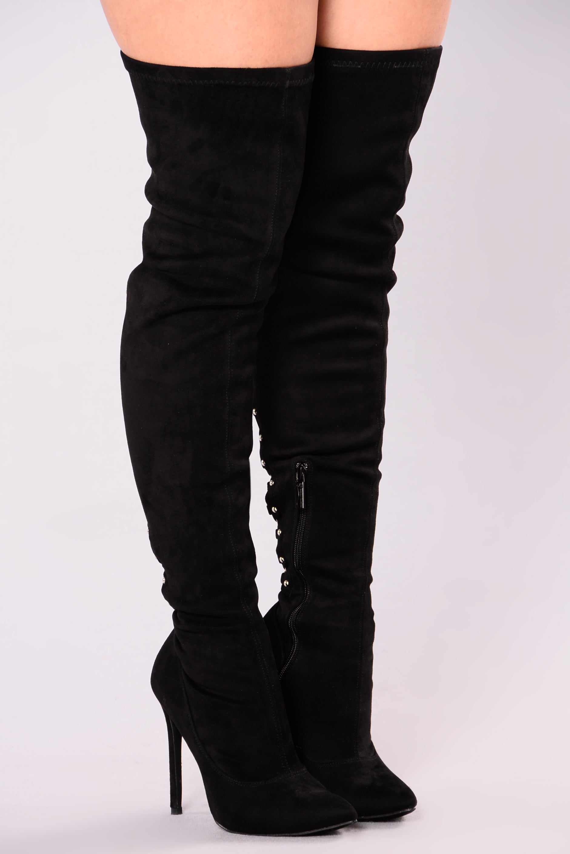 Caitlyn Corset Boot - Black – Fashion Nova