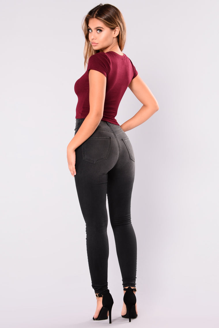 fashion nova black high waisted jeans