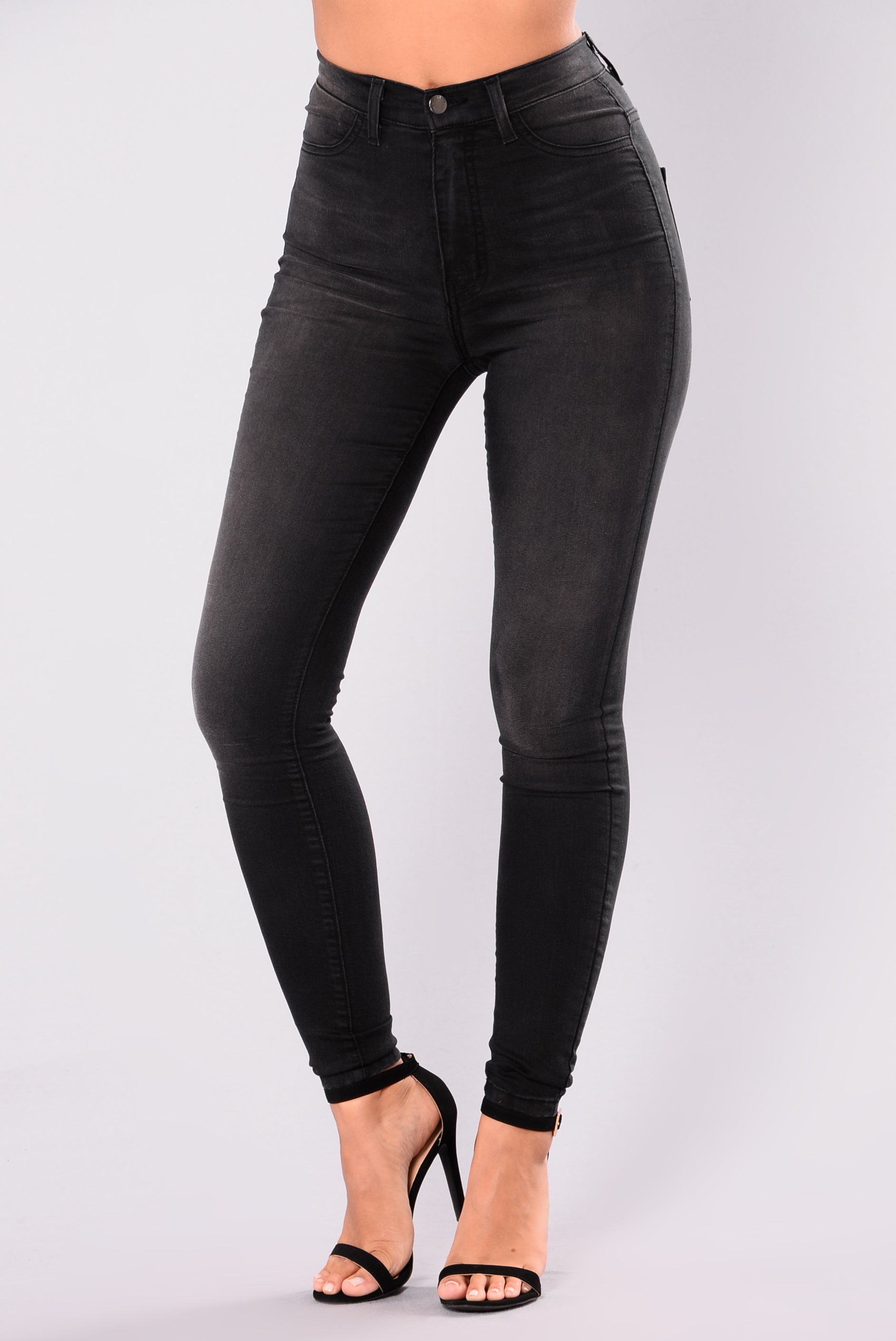 Lucie High Waist Skinny Jeans Vintage Black 3928