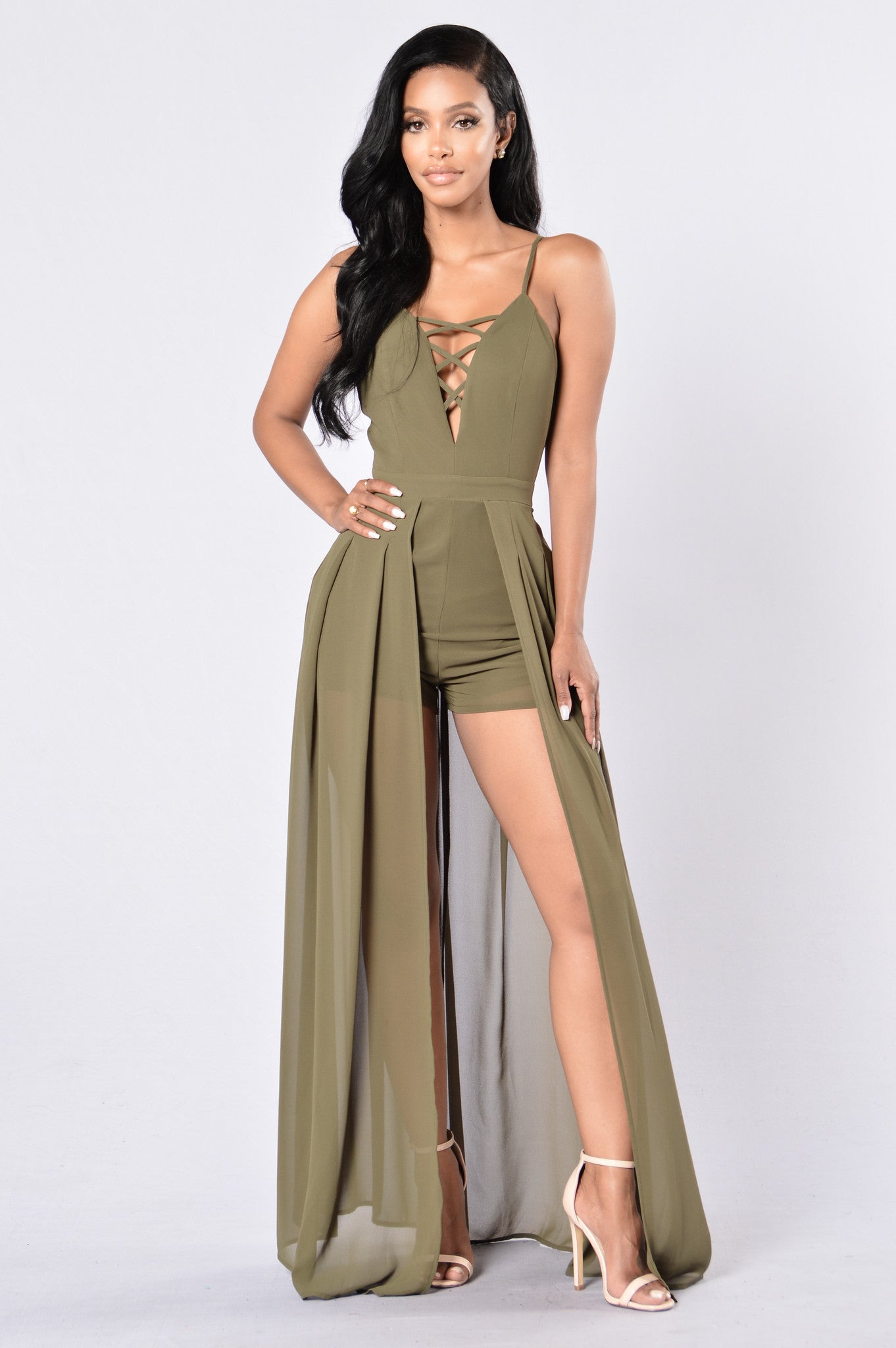 Cici Romper - Olive