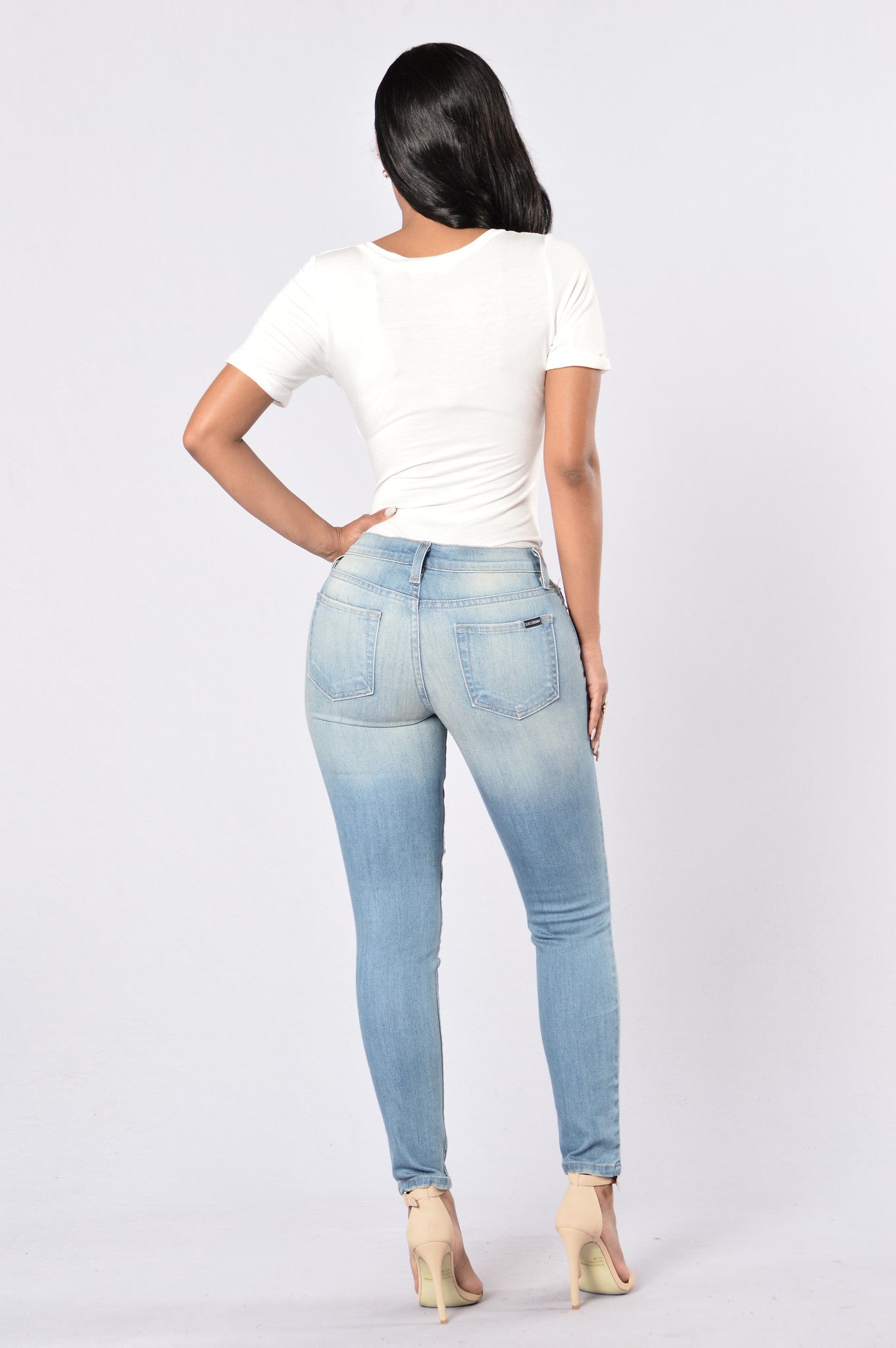 Let's Patch Things Up Jeans - Medium Blue