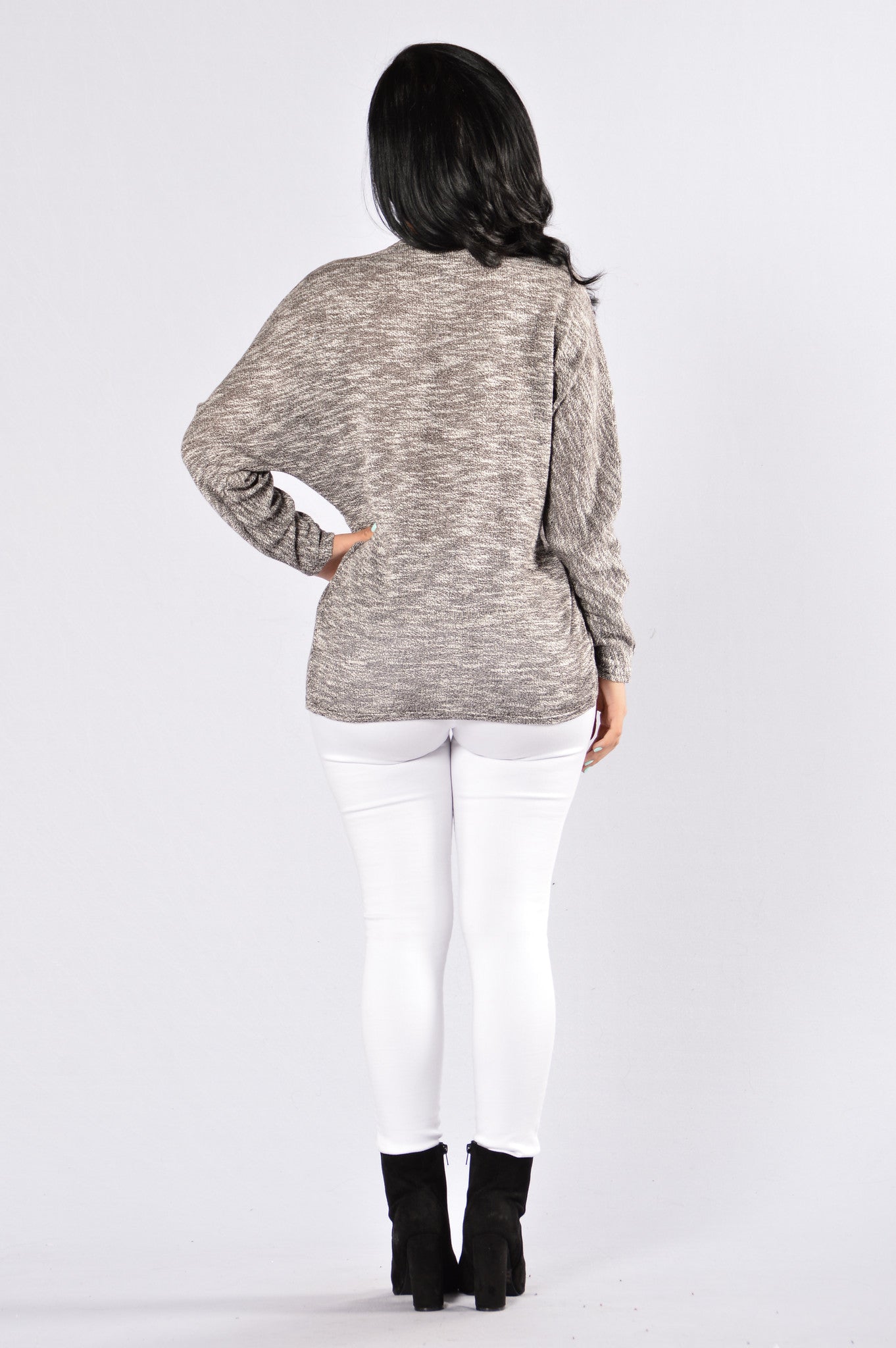 Deal Or No Deal Top - Heather Grey