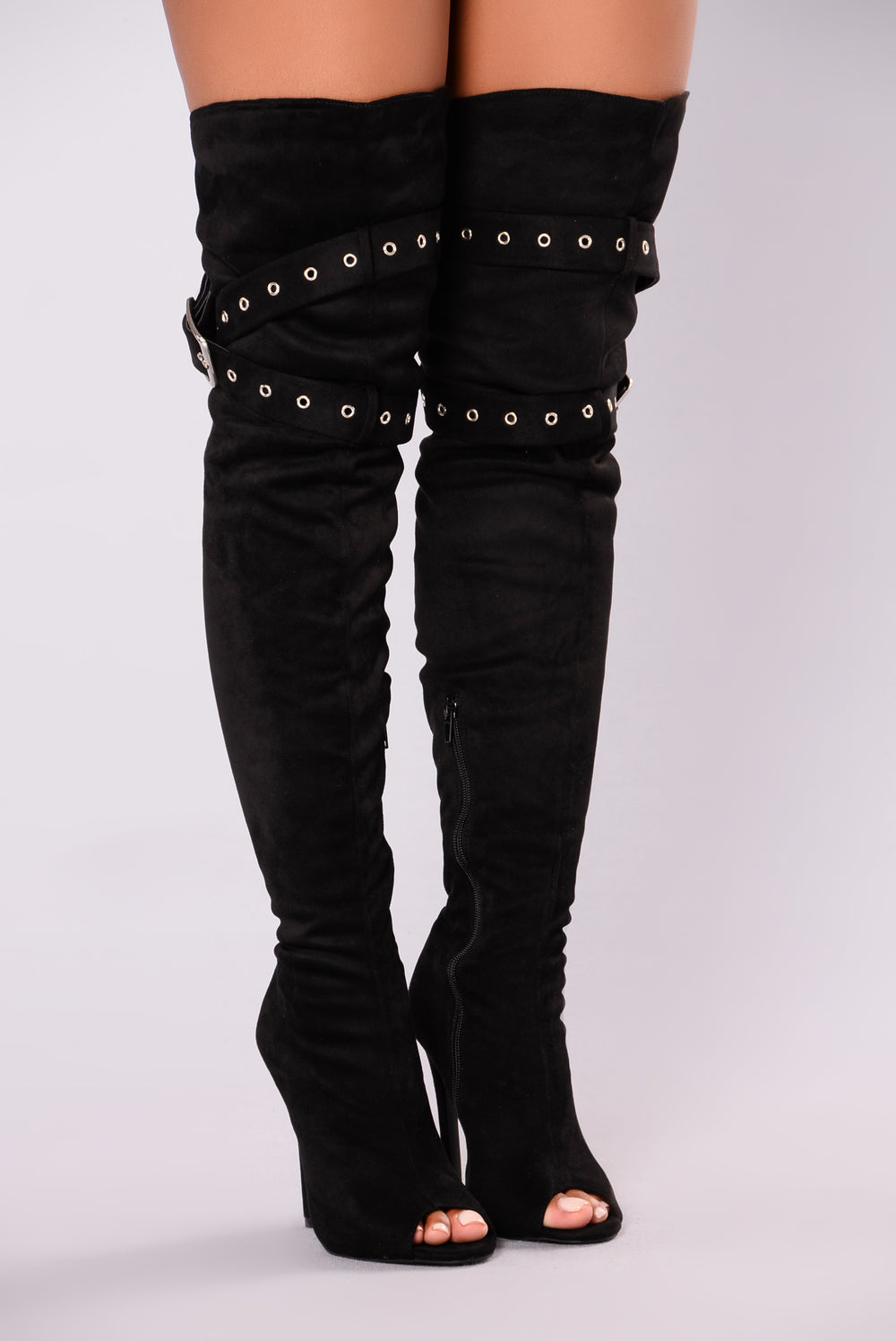 Alexia Over The Knee Boot - Black