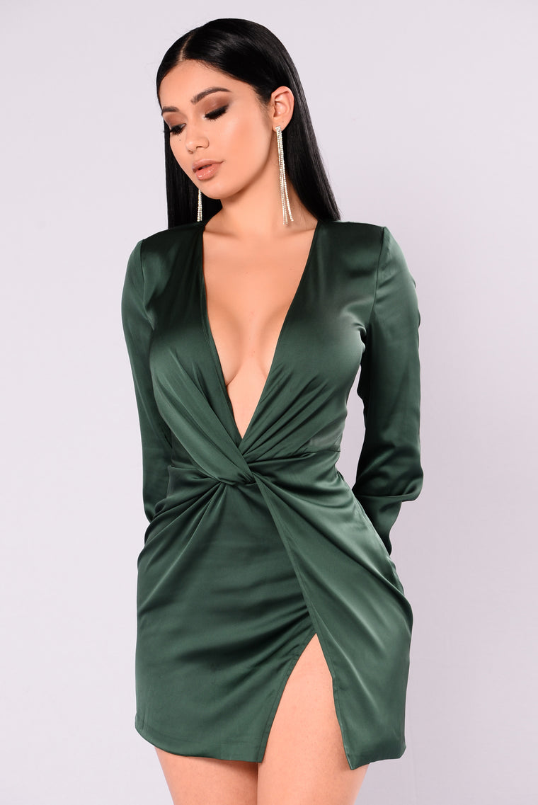pale green slip dress