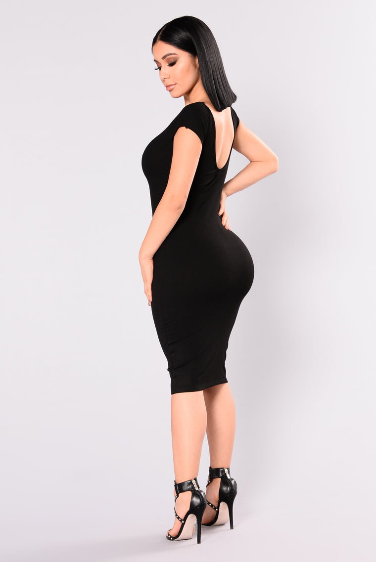 Sable Ribbed Dress - Black, Dresses | Fashion Nova