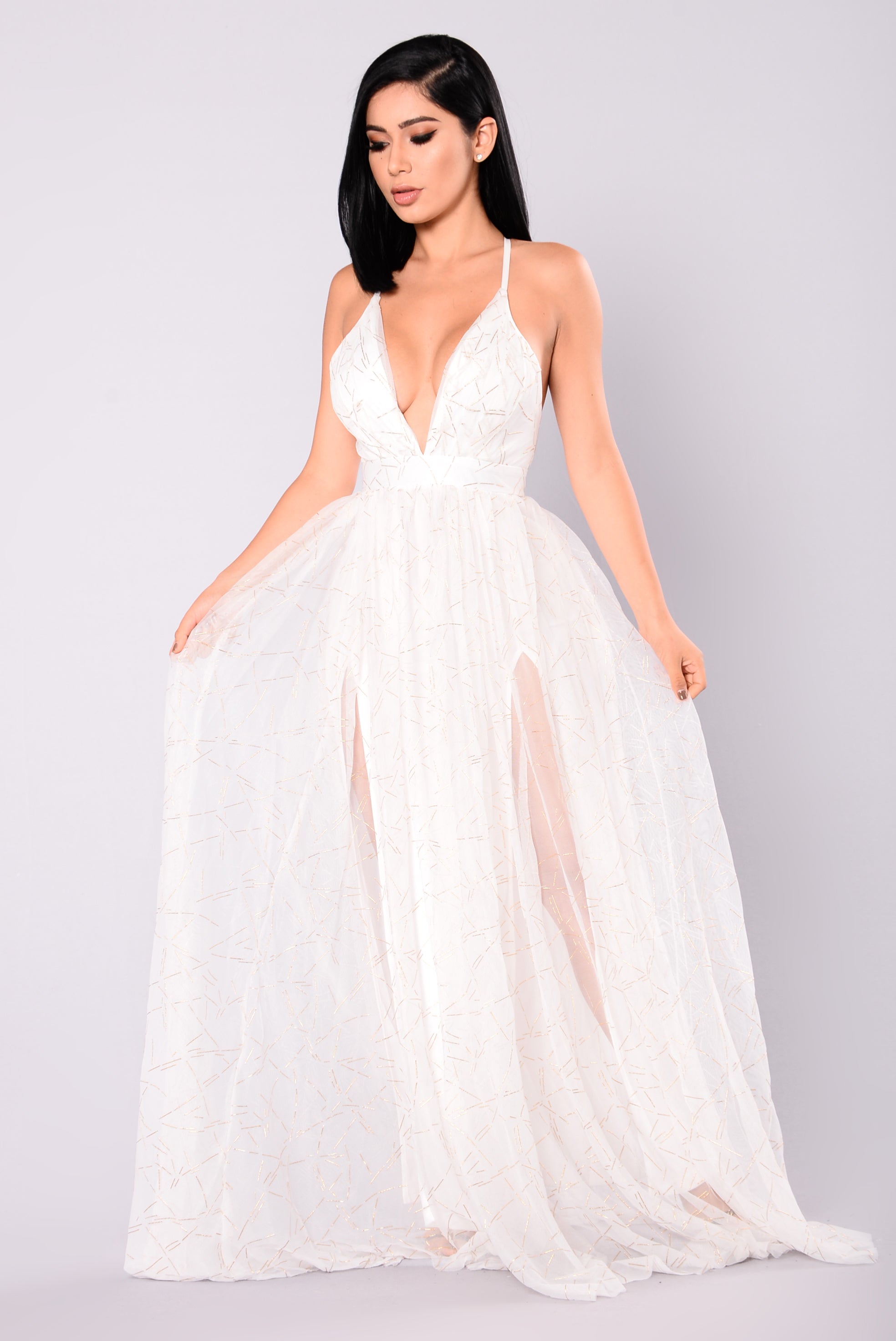 Winning Maxi Dress White 9466