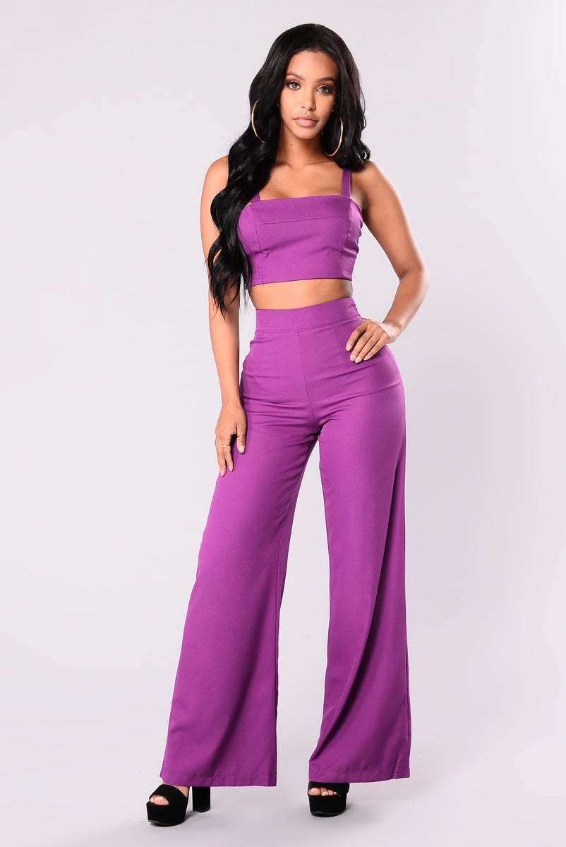 Lorie Dorie Pant Set - Purple | Fashion Nova, Matching Sets | Fashion Nova