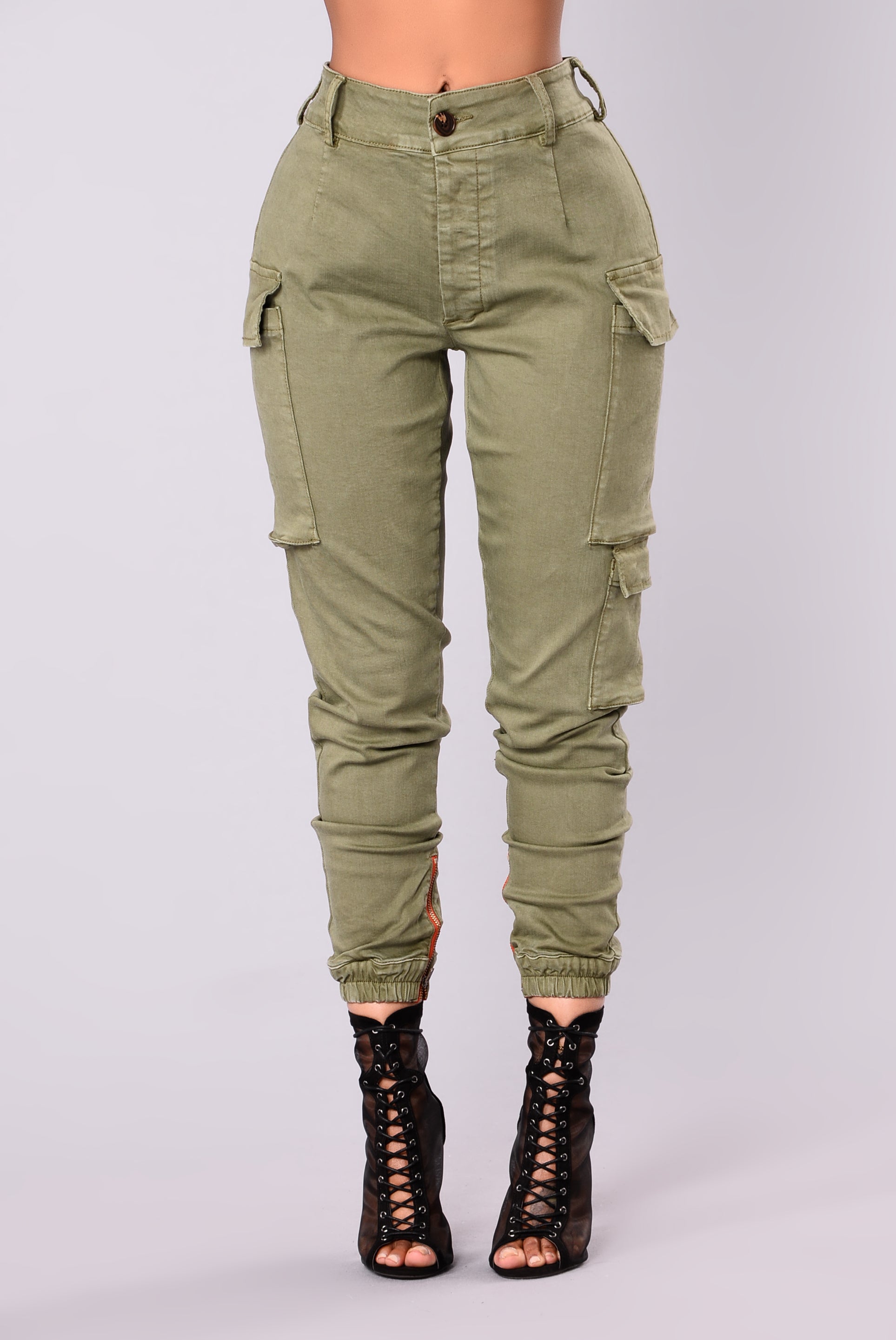 Kalley Cargo Pants Olive 