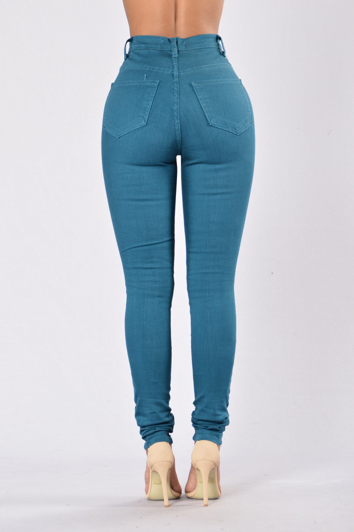 Roll Out Jeans - Teal