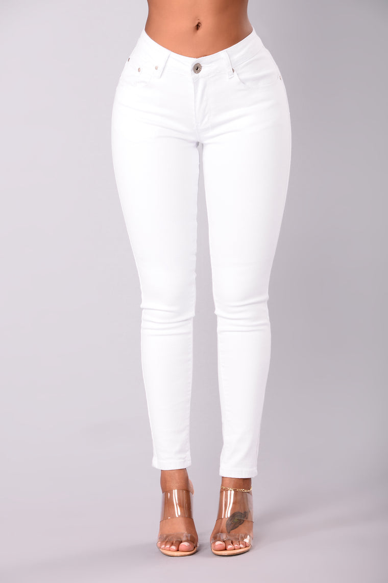 All Natural Skinny Jeans - White, Jeans | Fashion Nova
