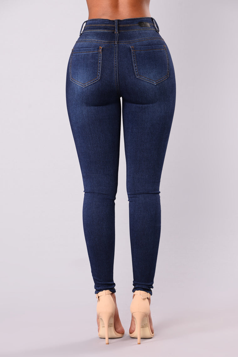 Amadi Ankle Jeans - Dark Wash - Skinny Jeans - Fashion Nova