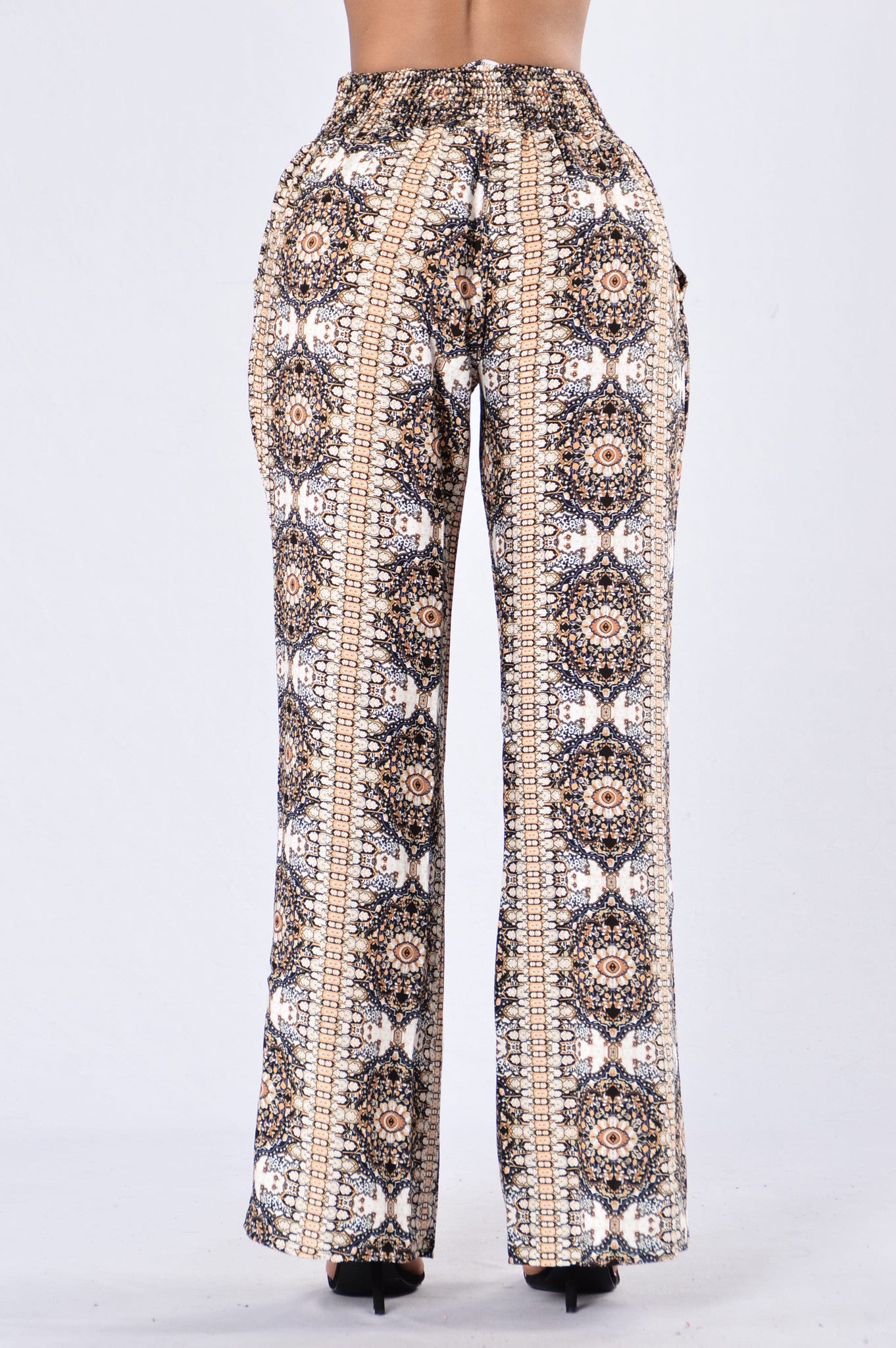 Holiday in the Sun Pants - Taupe Multi