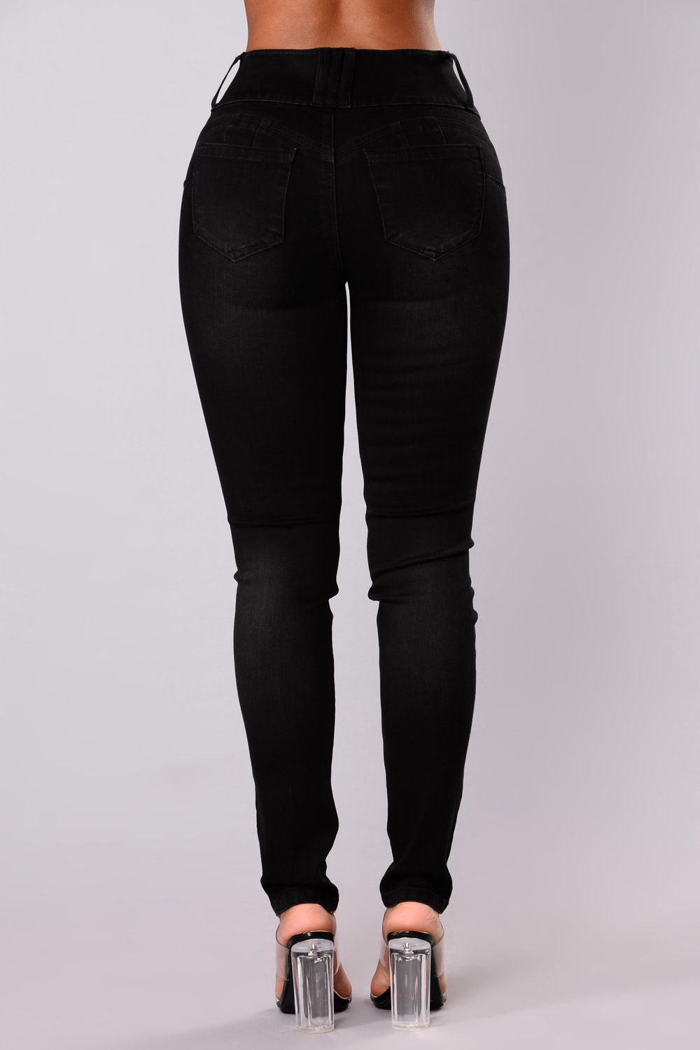 On The Real Booty Shaping Jeans - Black-8671